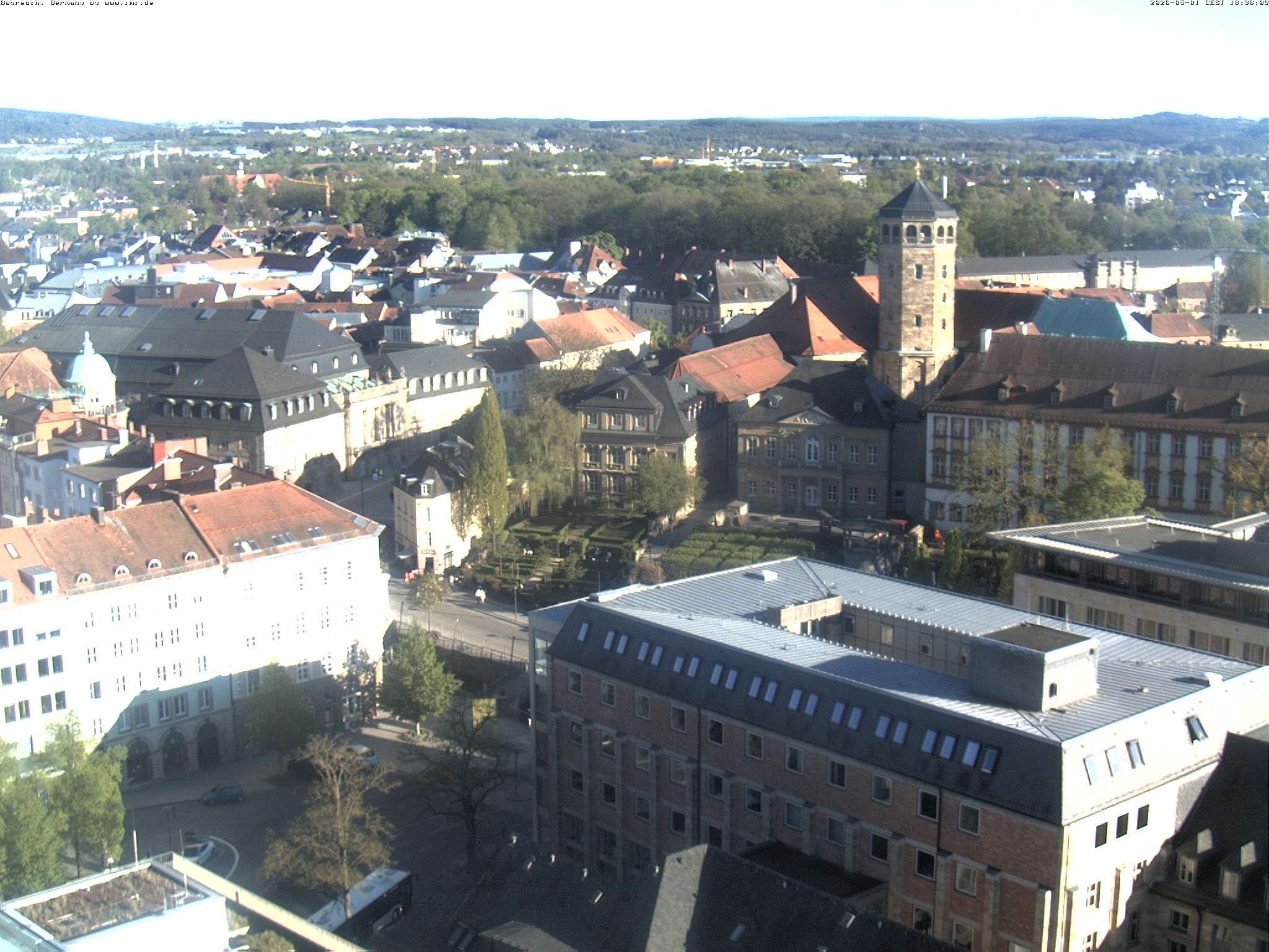 Archived image Webcam Bayreuth City Centre