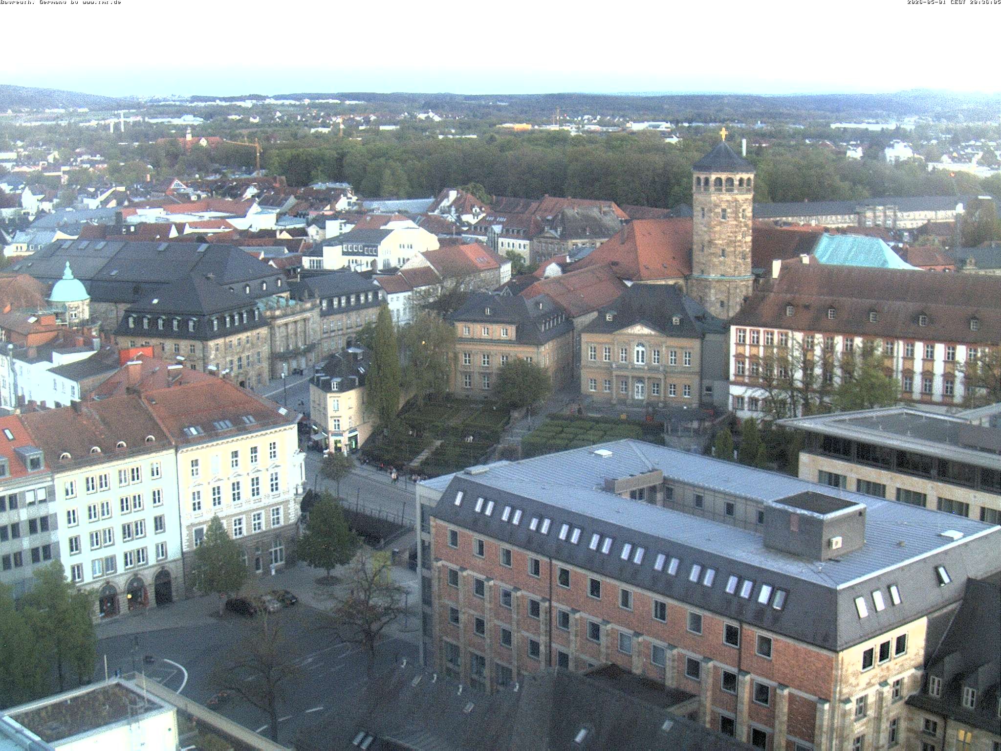 Archived image Webcam Bayreuth City Centre