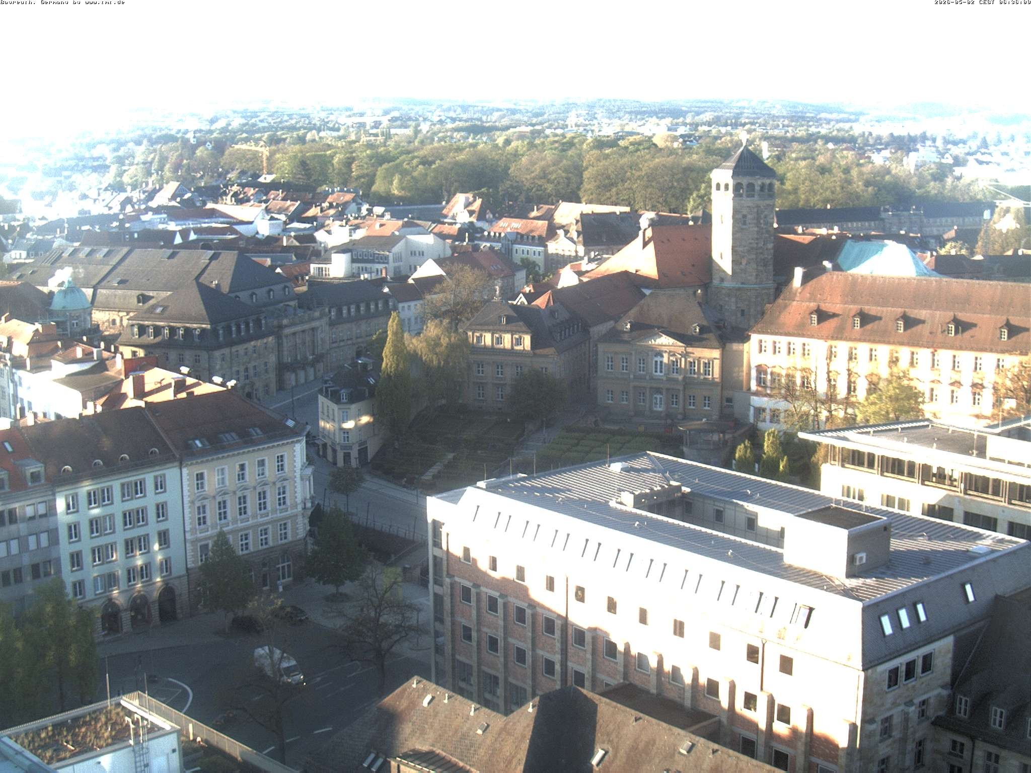 Archived image Webcam Bayreuth City Centre