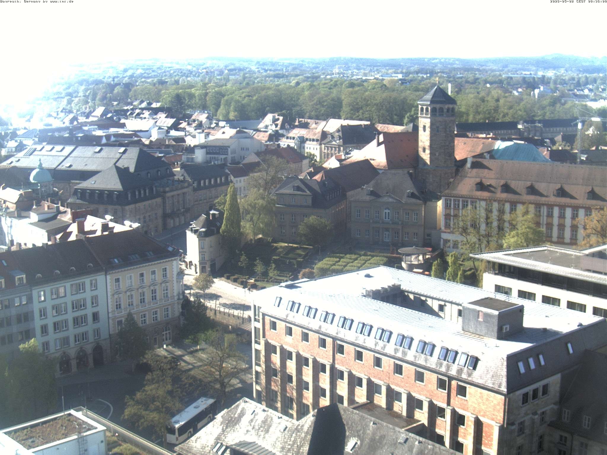 Archived image Webcam Bayreuth City Centre