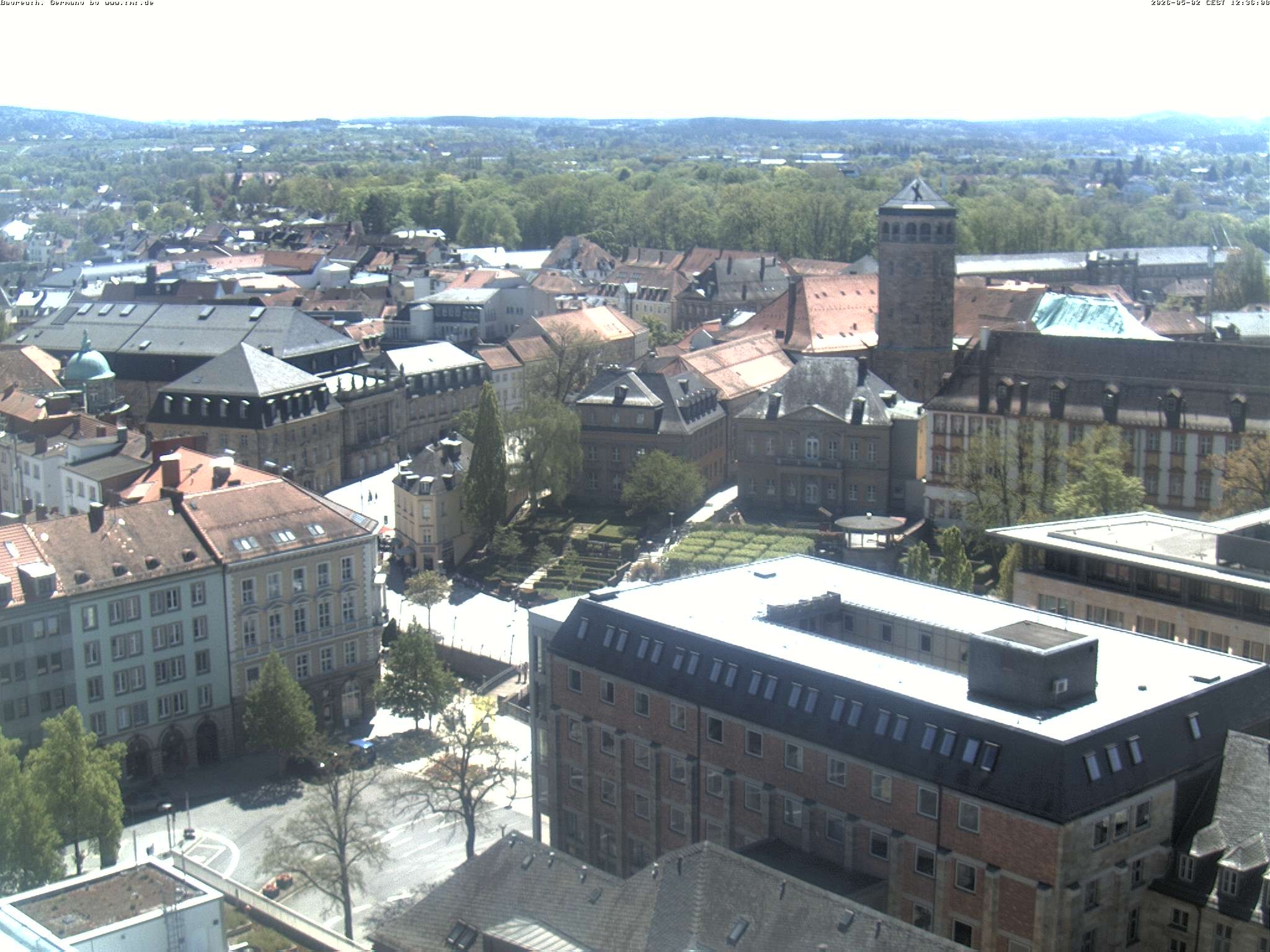 Archived image Webcam Bayreuth City Centre