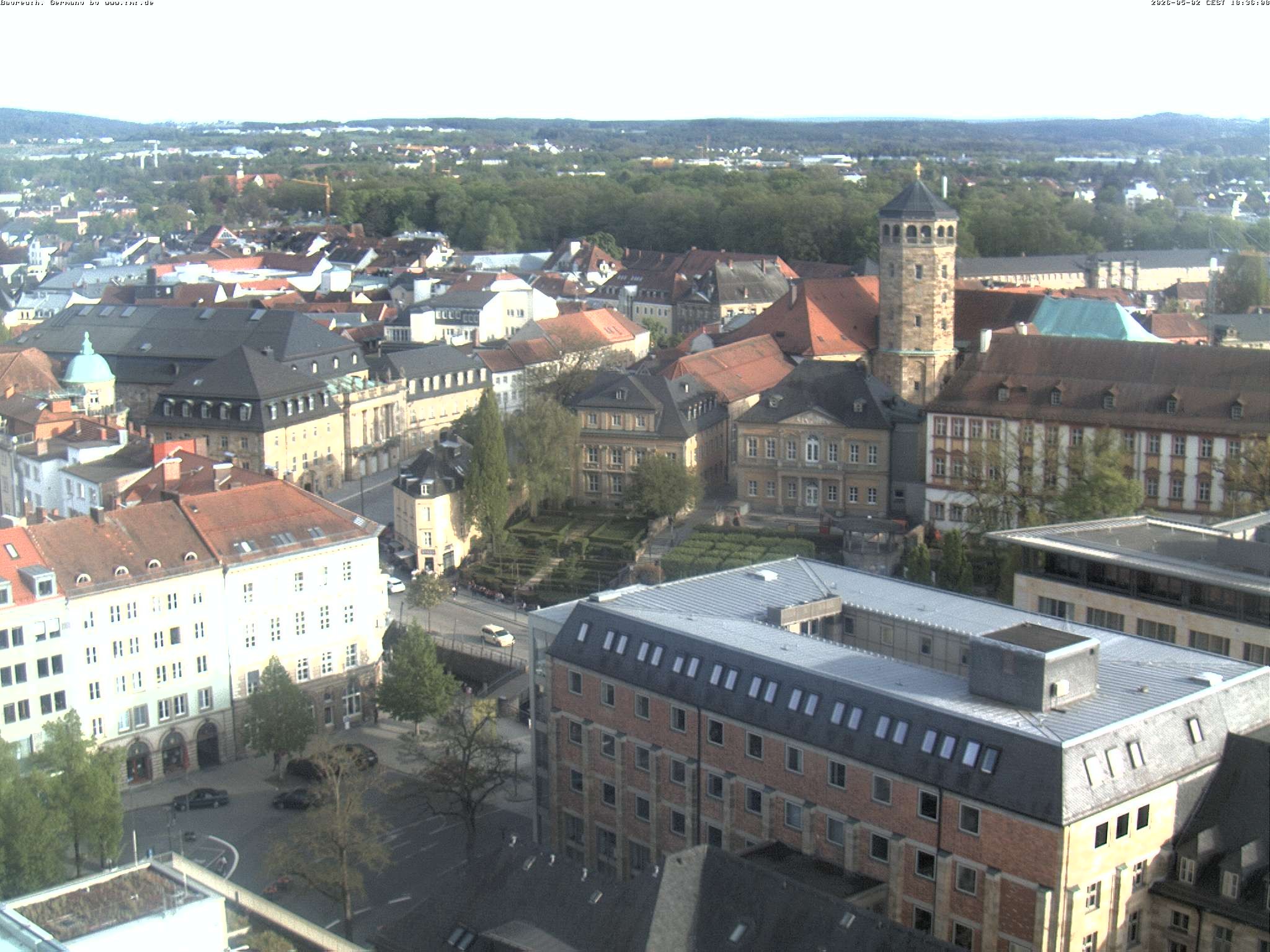 Archived image Webcam Bayreuth City Centre