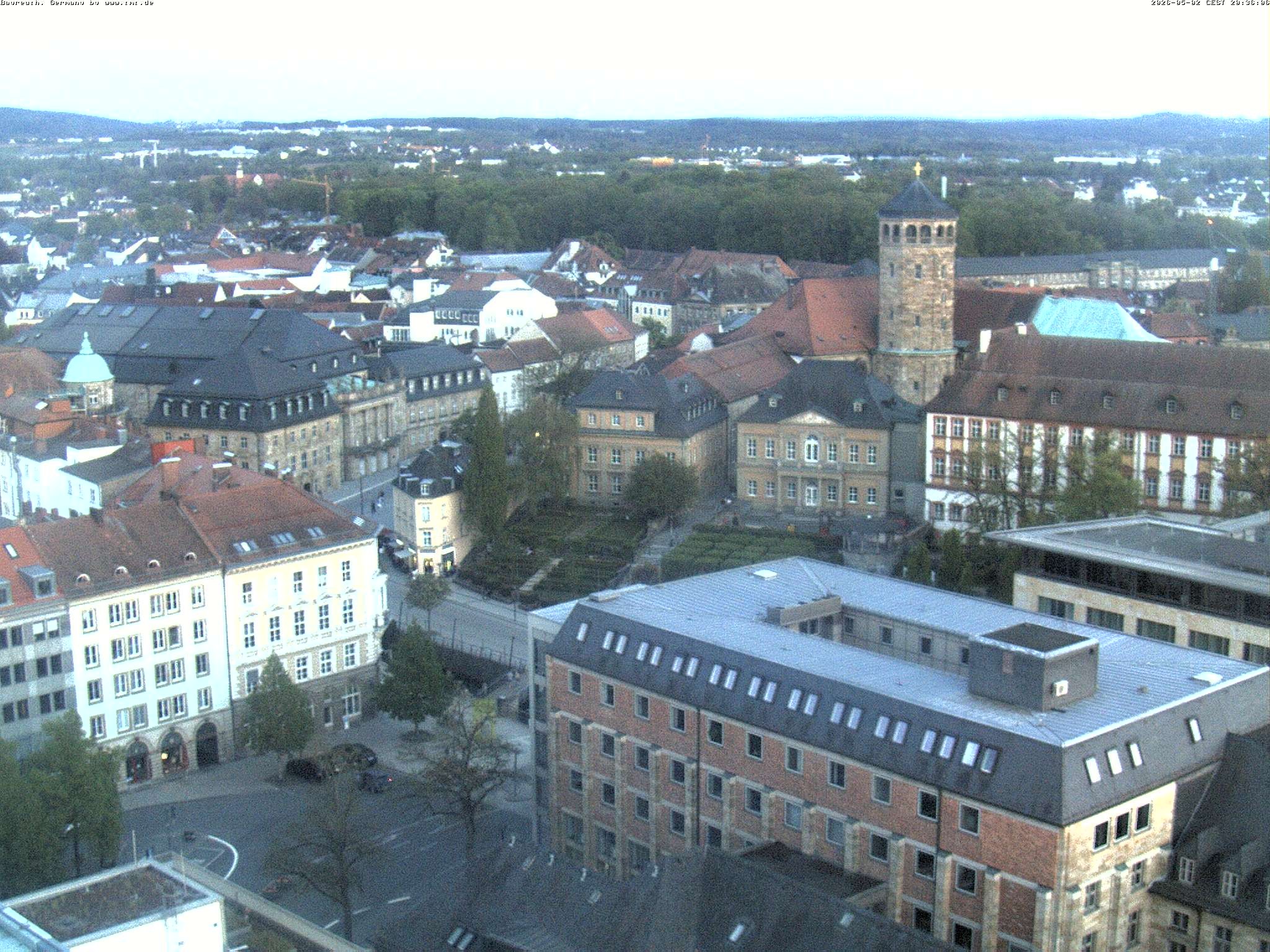 Archived image Webcam Bayreuth City Centre