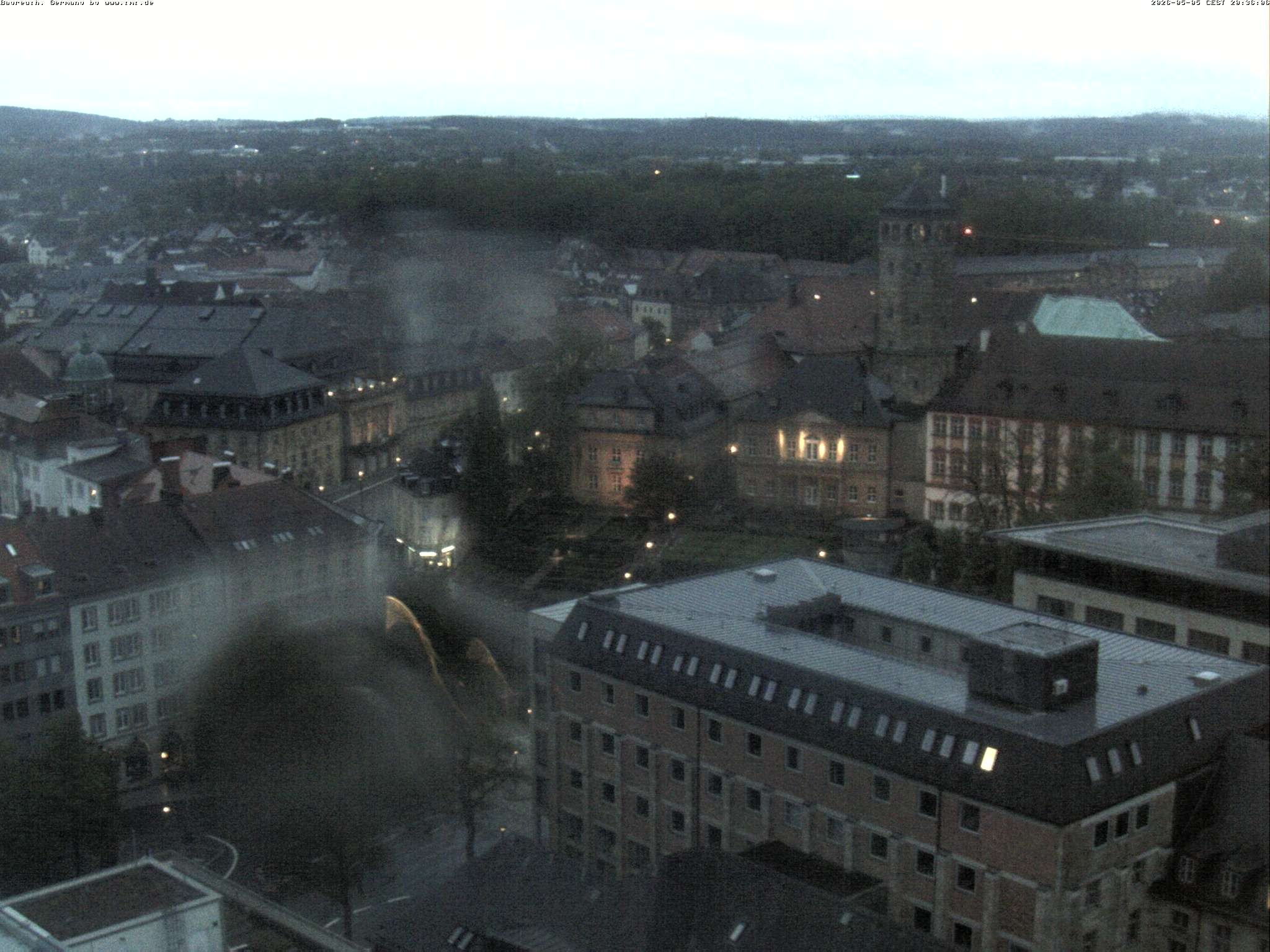 Archiv Foto Webcam Bayreuth: Blick vom Rathaus