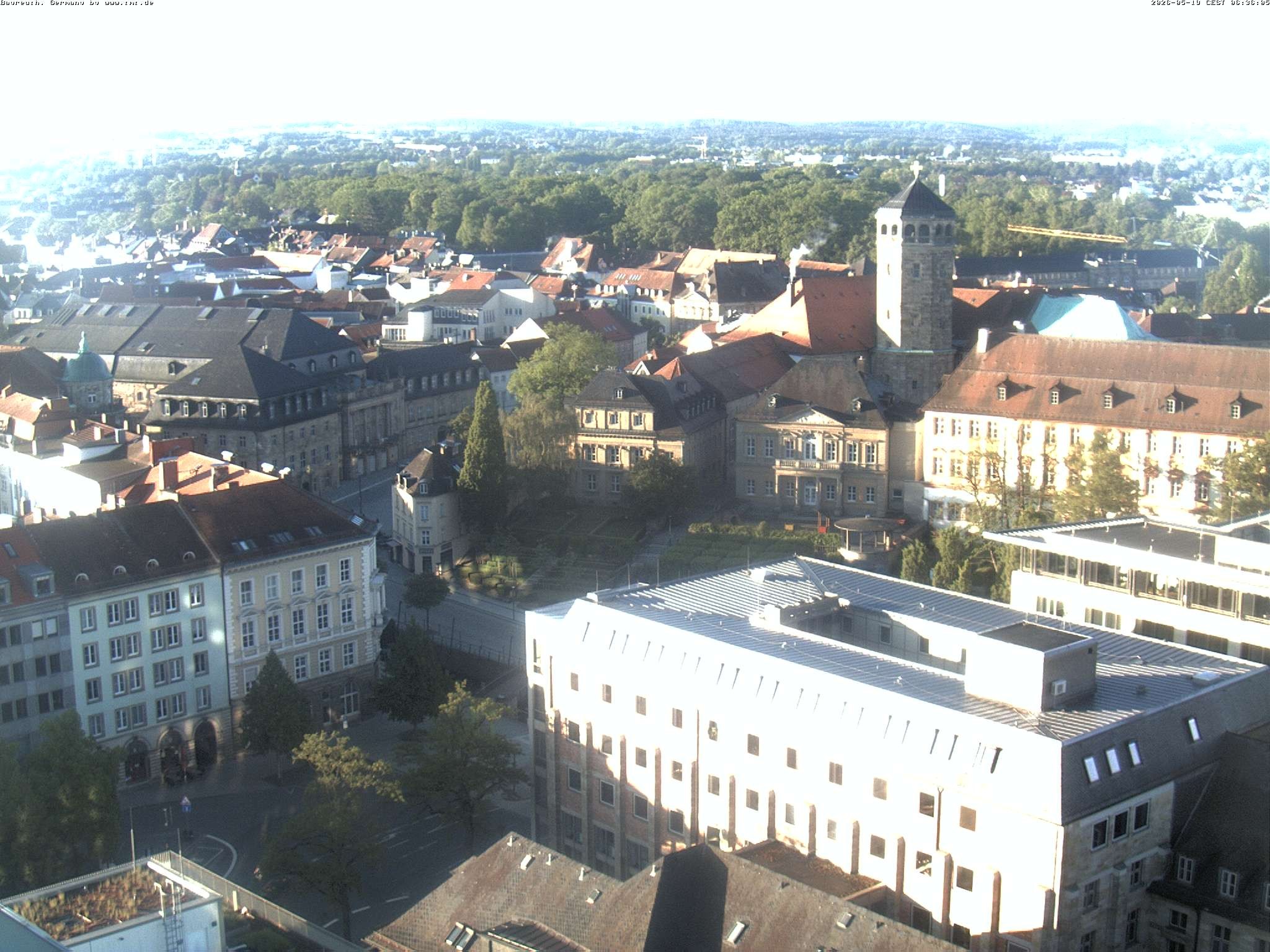 Archived image Webcam Bayreuth City Centre