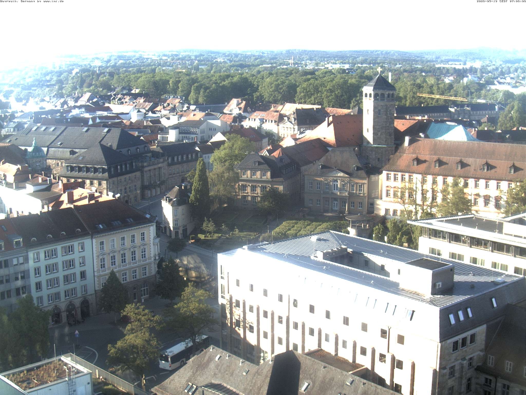 Archived image Webcam Bayreuth City Centre