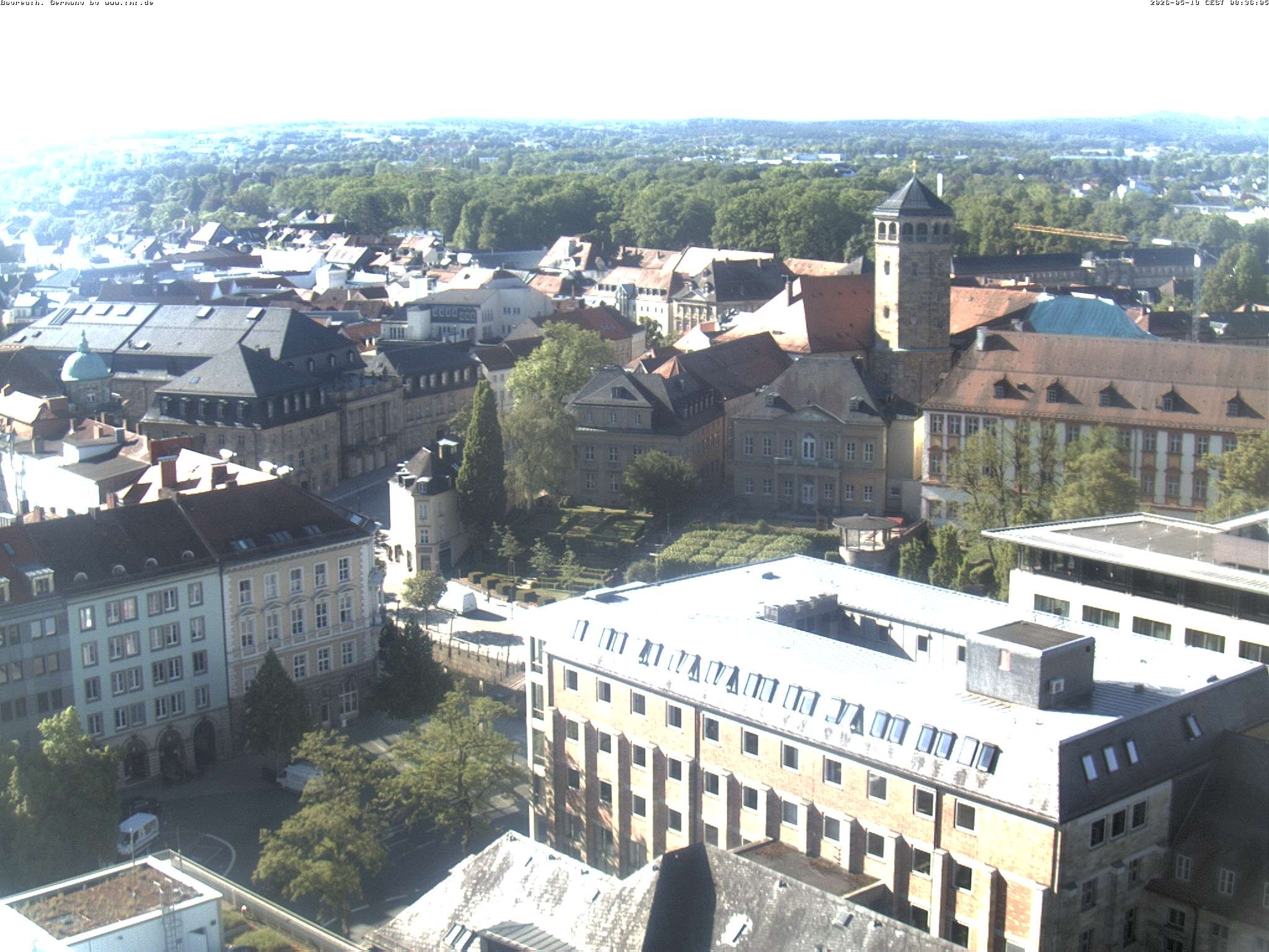 Archived image Webcam Bayreuth City Centre