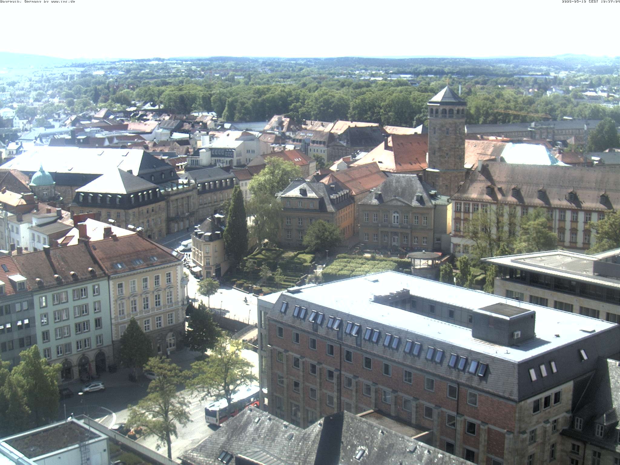 Archived image Webcam Bayreuth City Centre