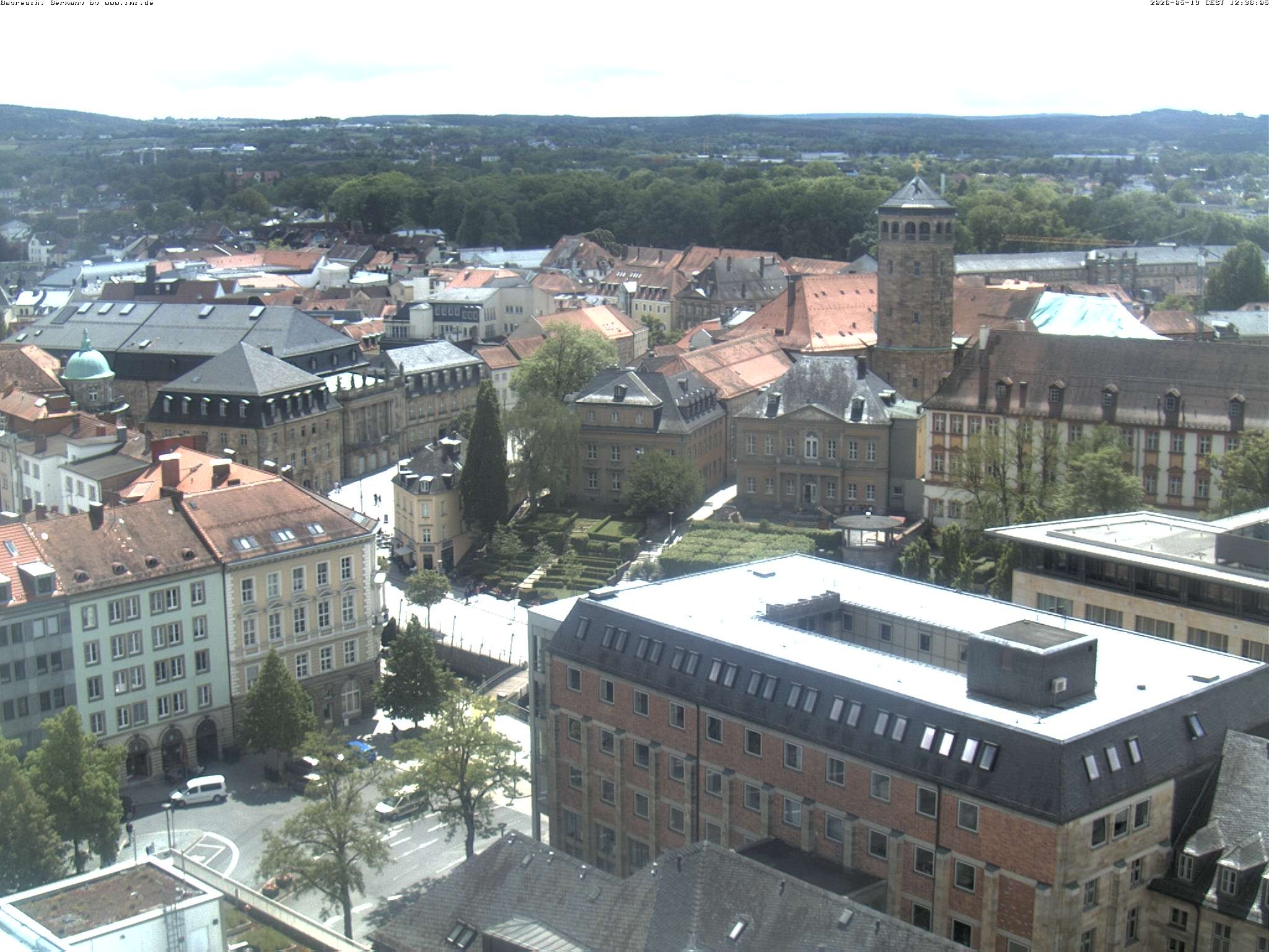 Archived image Webcam Bayreuth City Centre