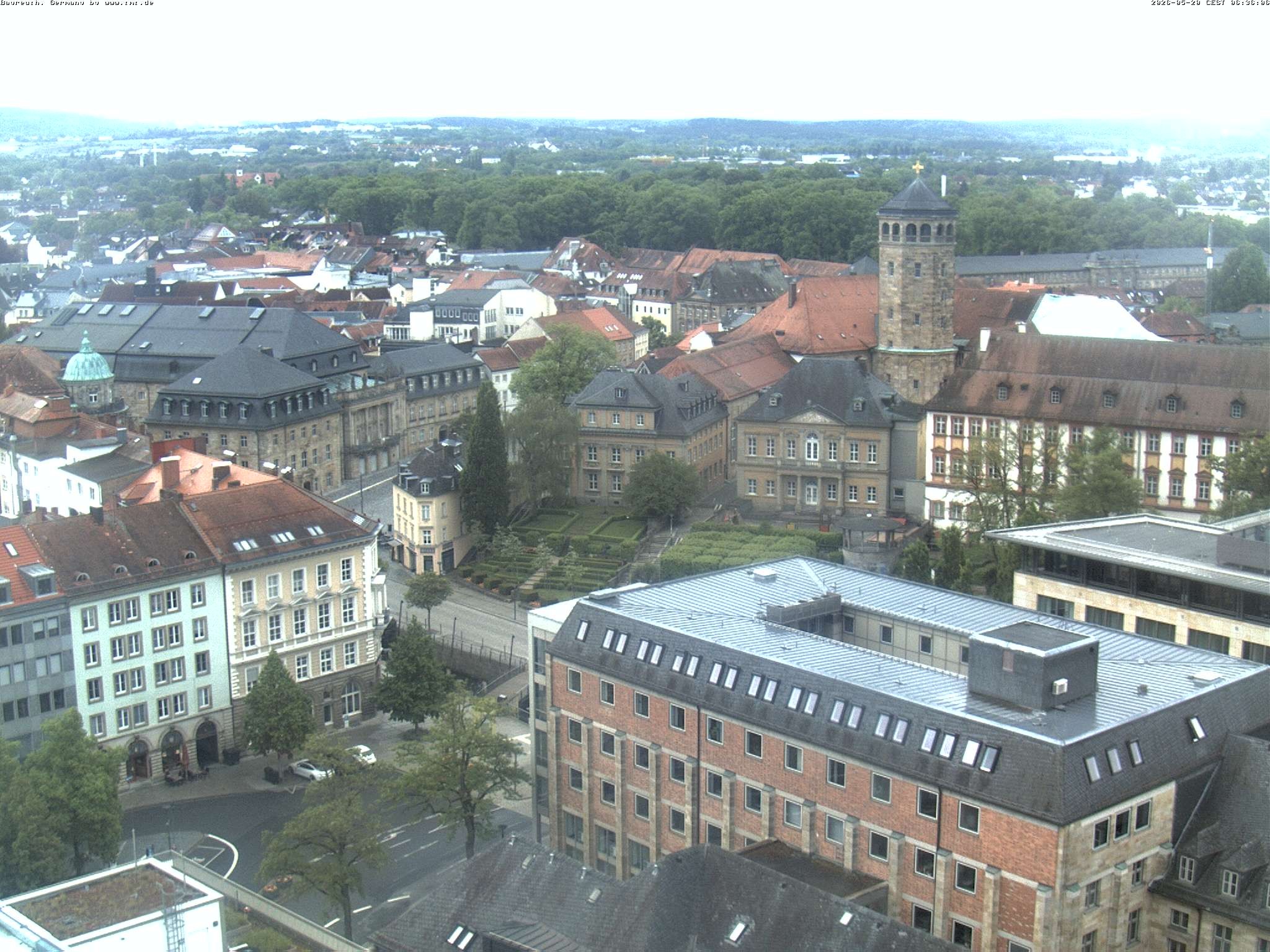 Archived image Webcam Bayreuth City Centre