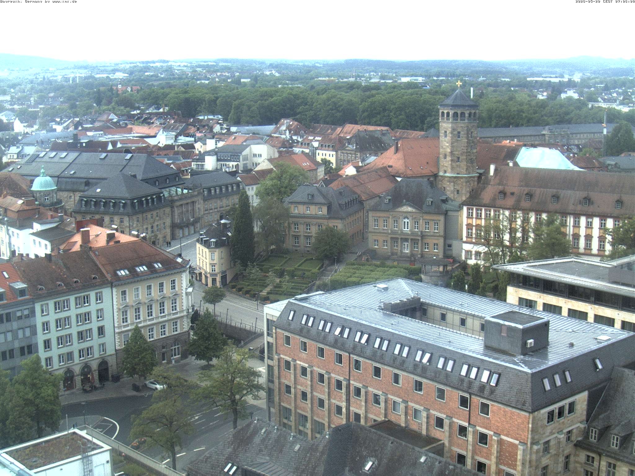 Archived image Webcam Bayreuth City Centre