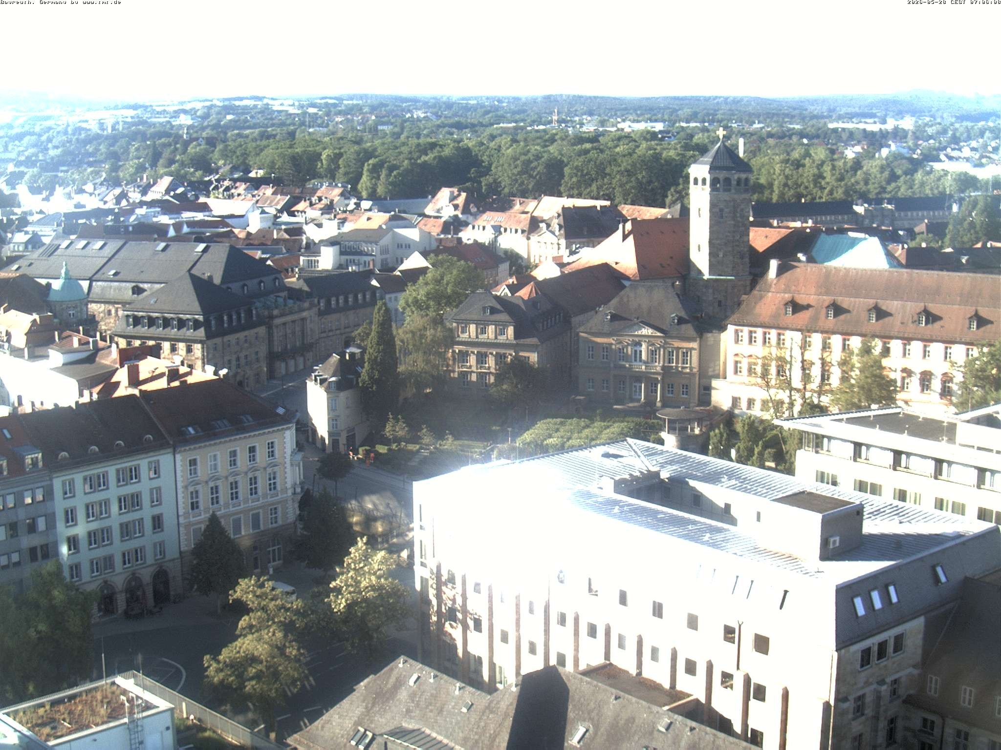 Archived image Webcam Bayreuth City Centre