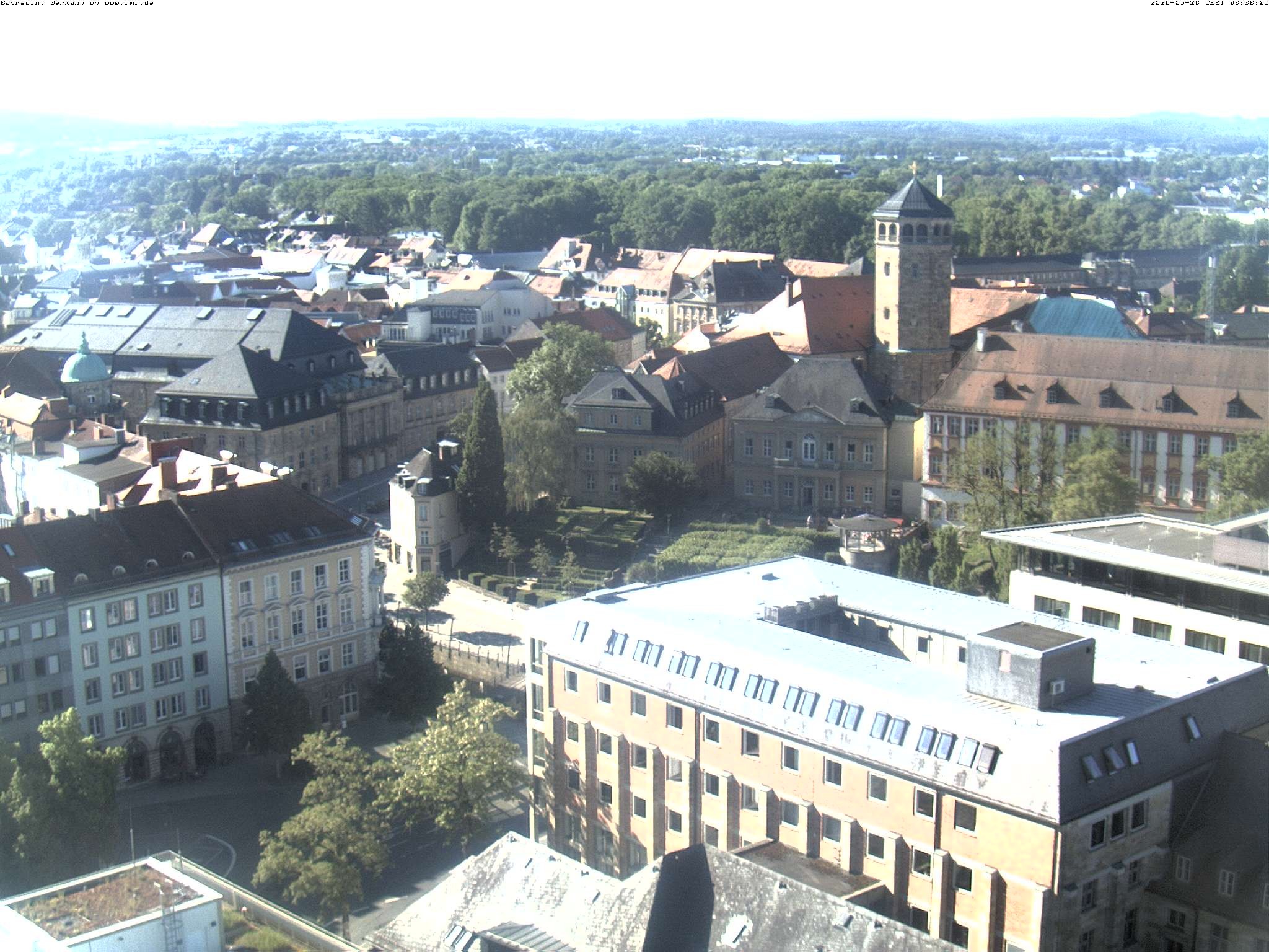 Archived image Webcam Bayreuth City Centre