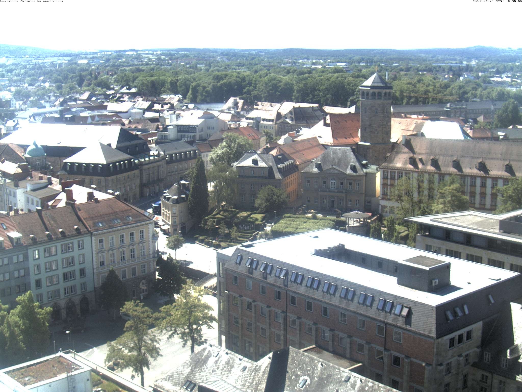 Archived image Webcam Bayreuth City Centre
