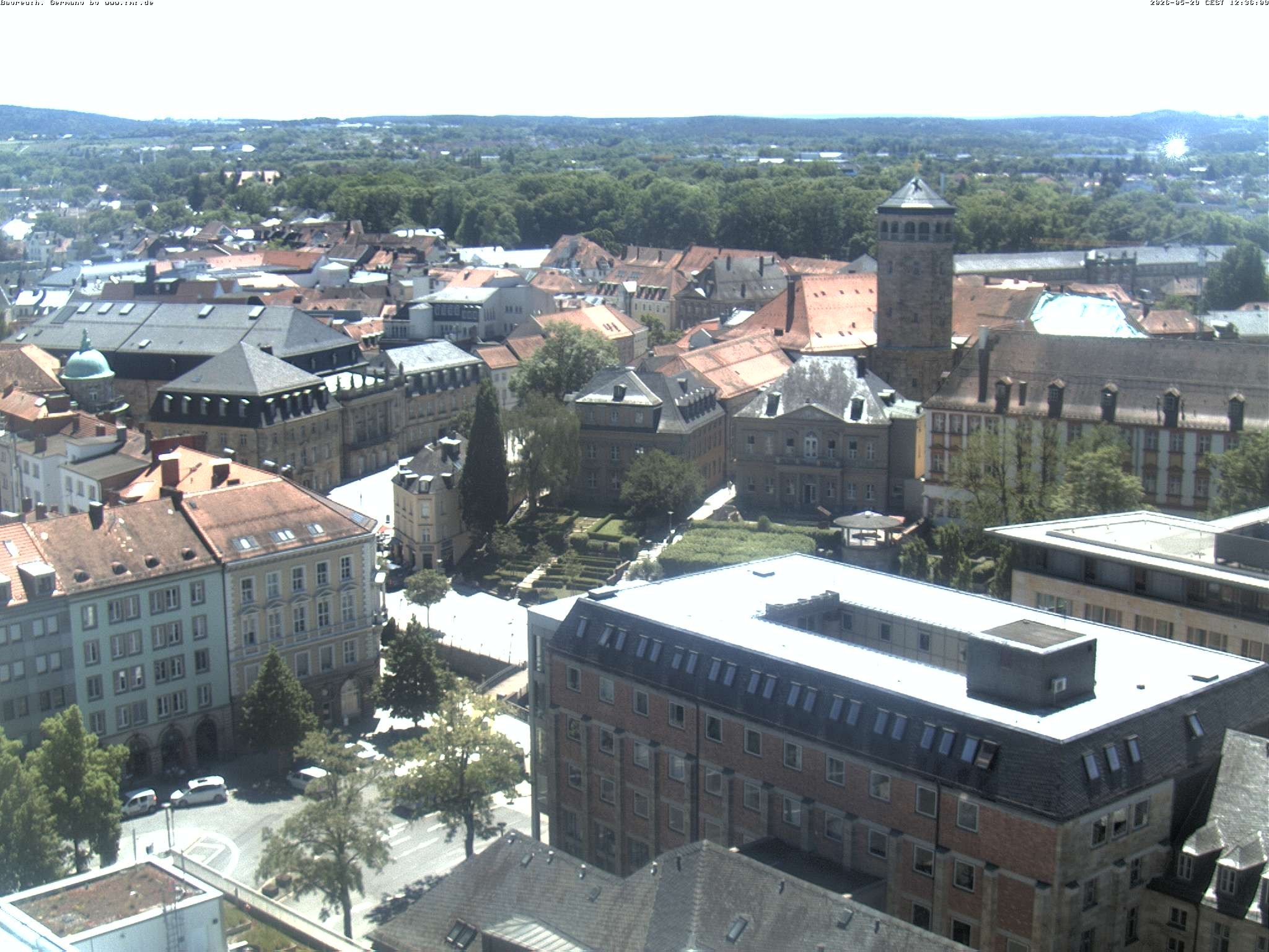 Archived image Webcam Bayreuth City Centre