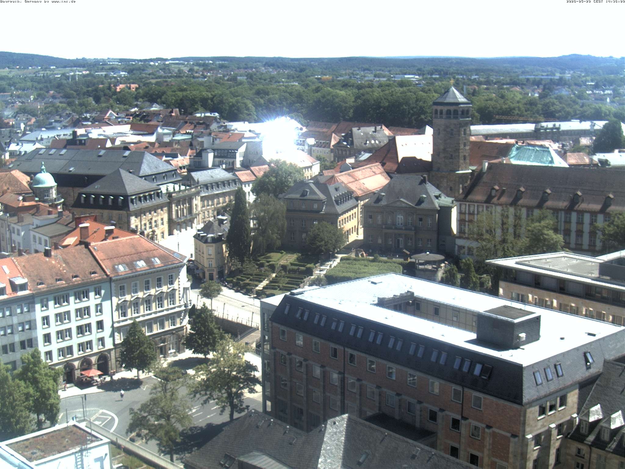 Archived image Webcam Bayreuth City Centre