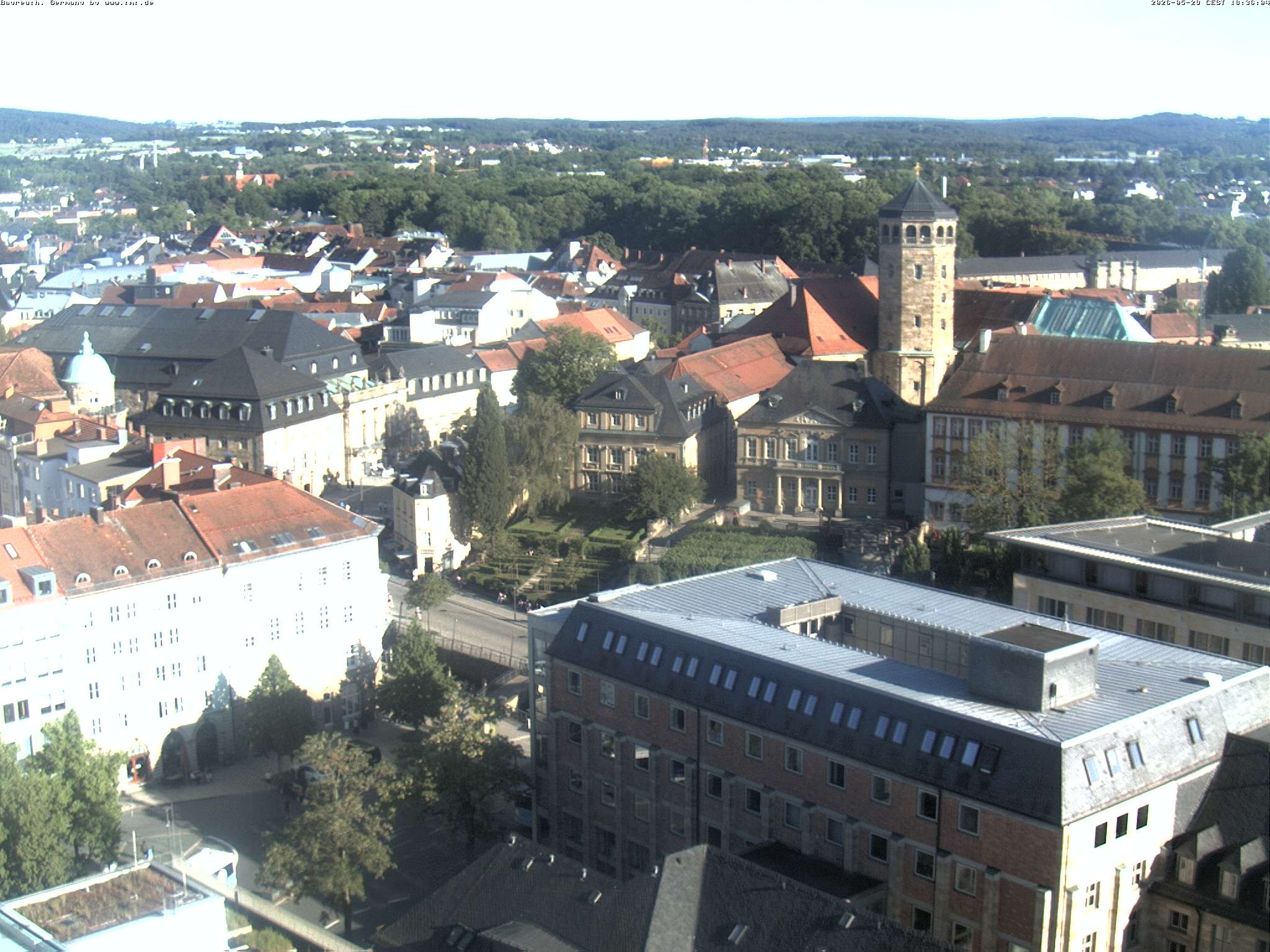 Archived image Webcam Bayreuth City Centre