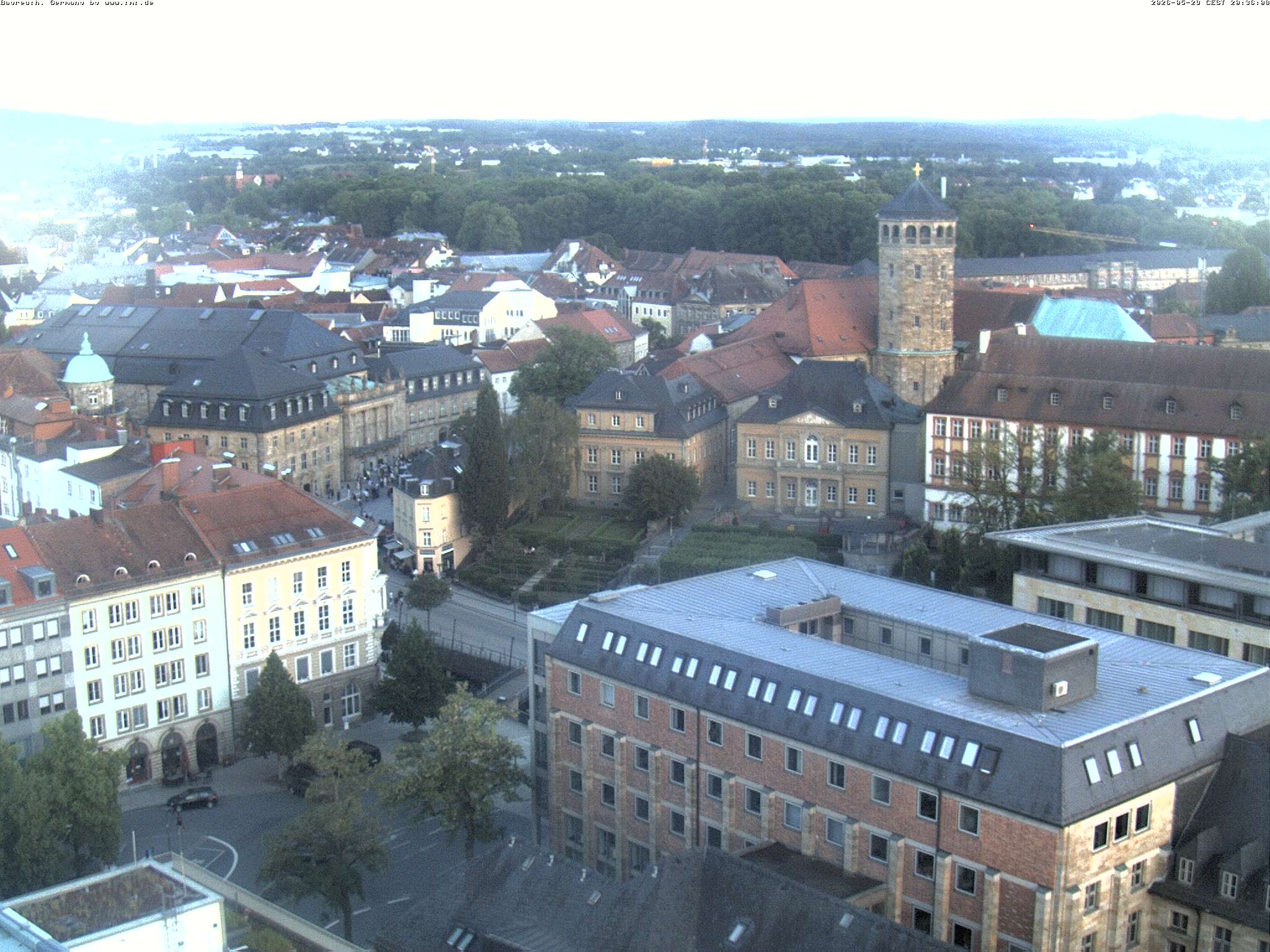 Archived image Webcam Bayreuth City Centre