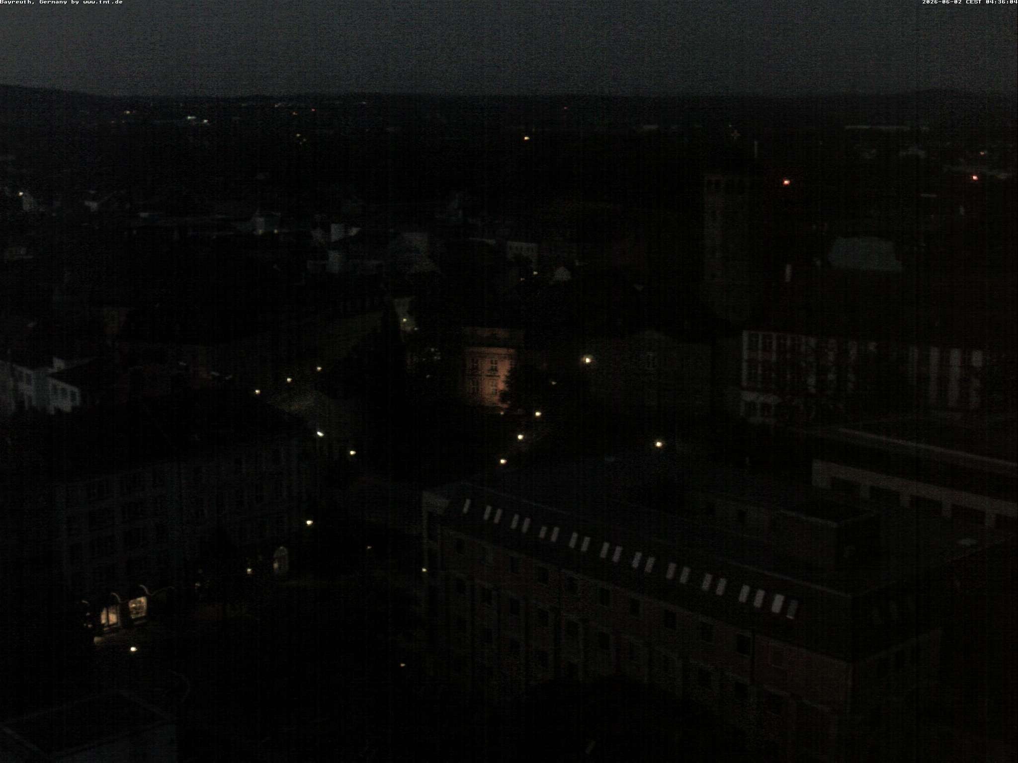 Archiv Foto Webcam Bayreuth: Blick vom Rathaus