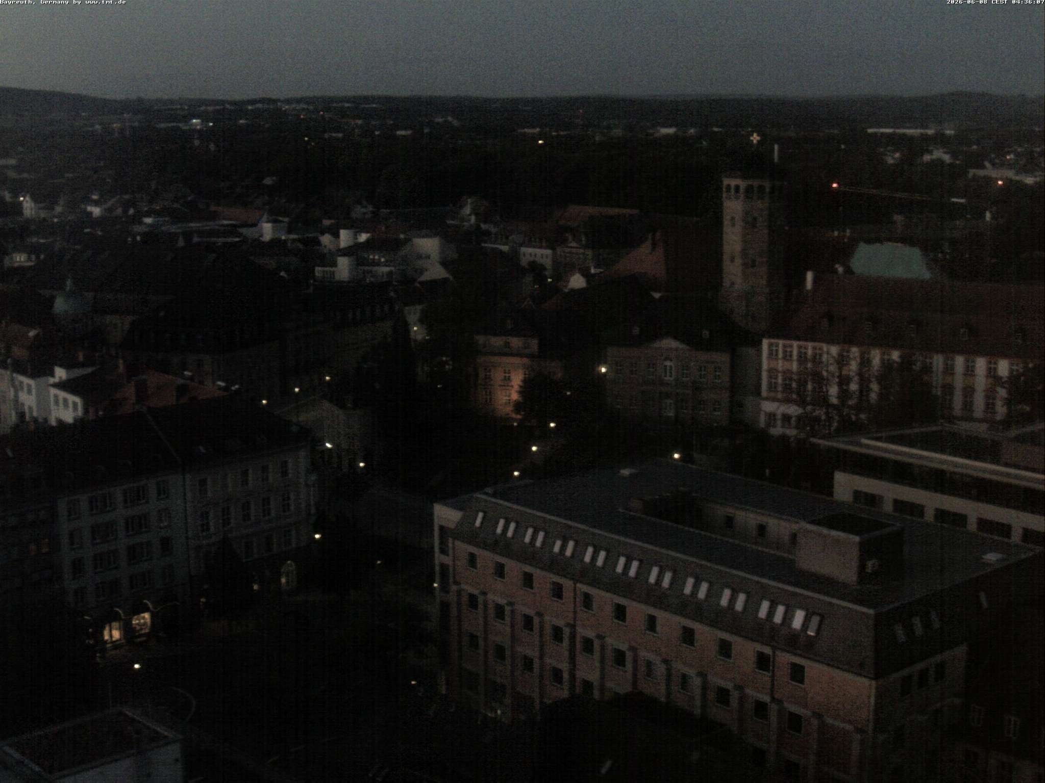 Archiv Foto Webcam Bayreuth: Blick vom Rathaus