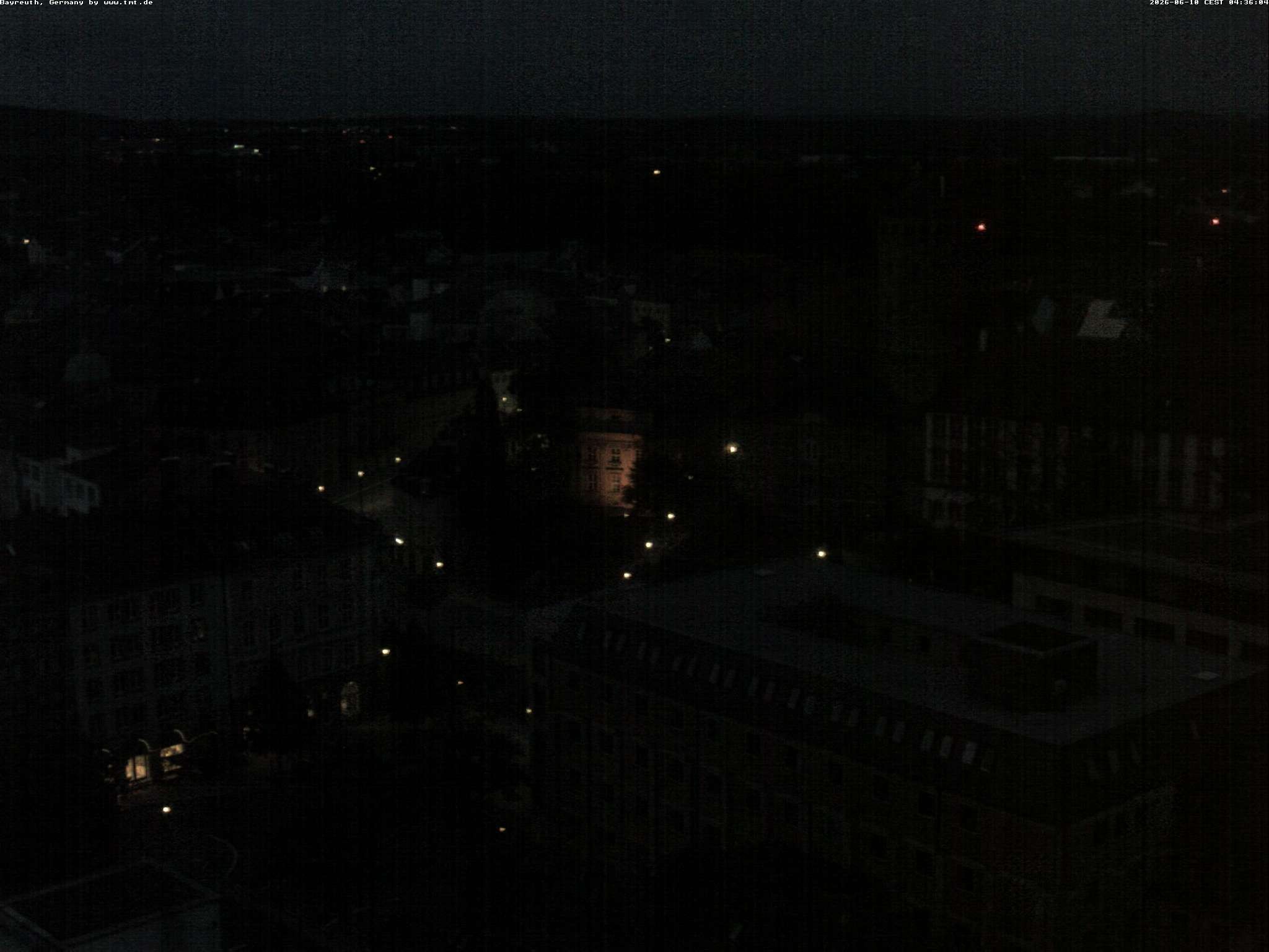 Archiv Foto Webcam Bayreuth: Blick vom Rathaus