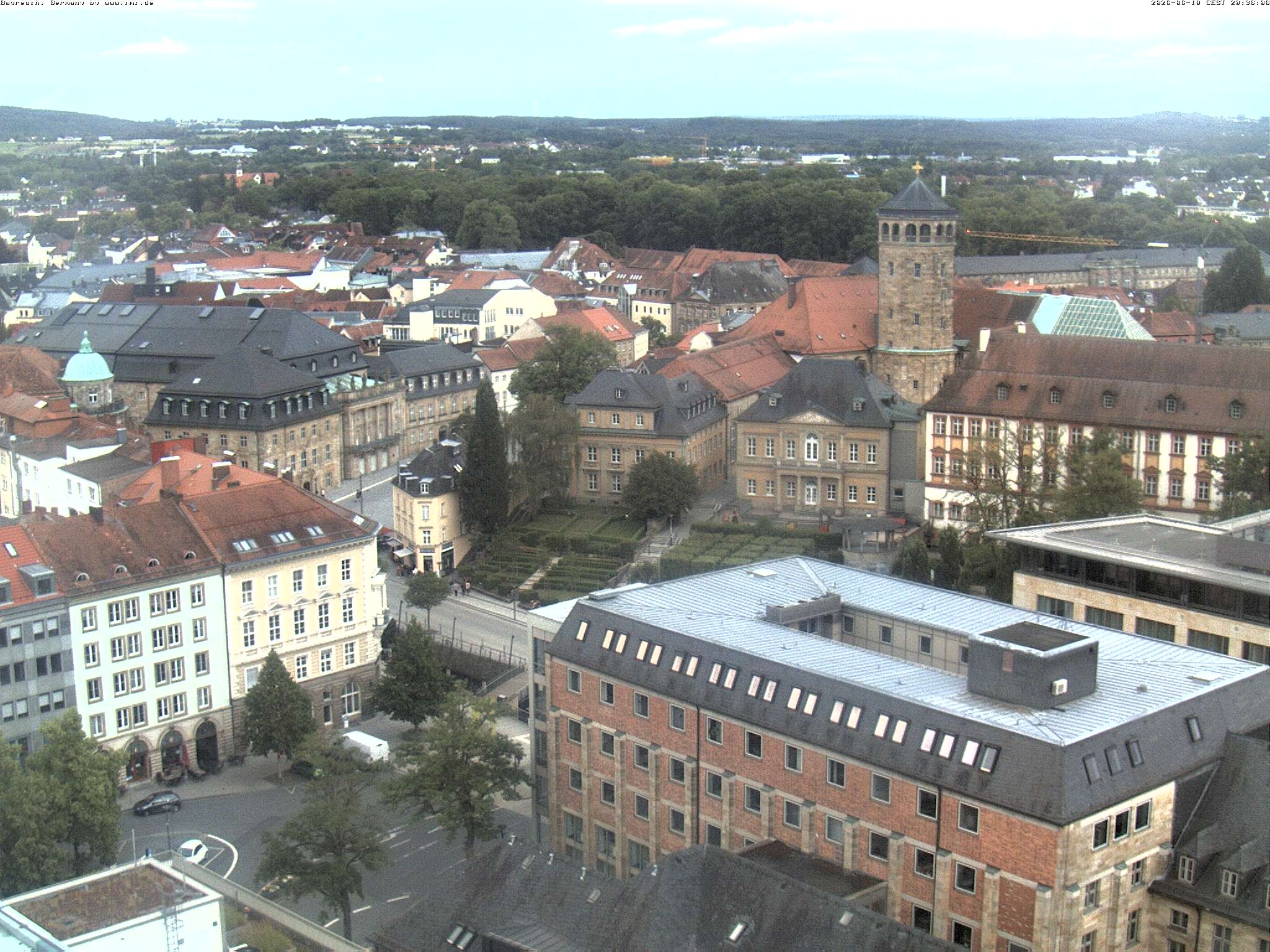 Archived image Webcam Bayreuth City Centre