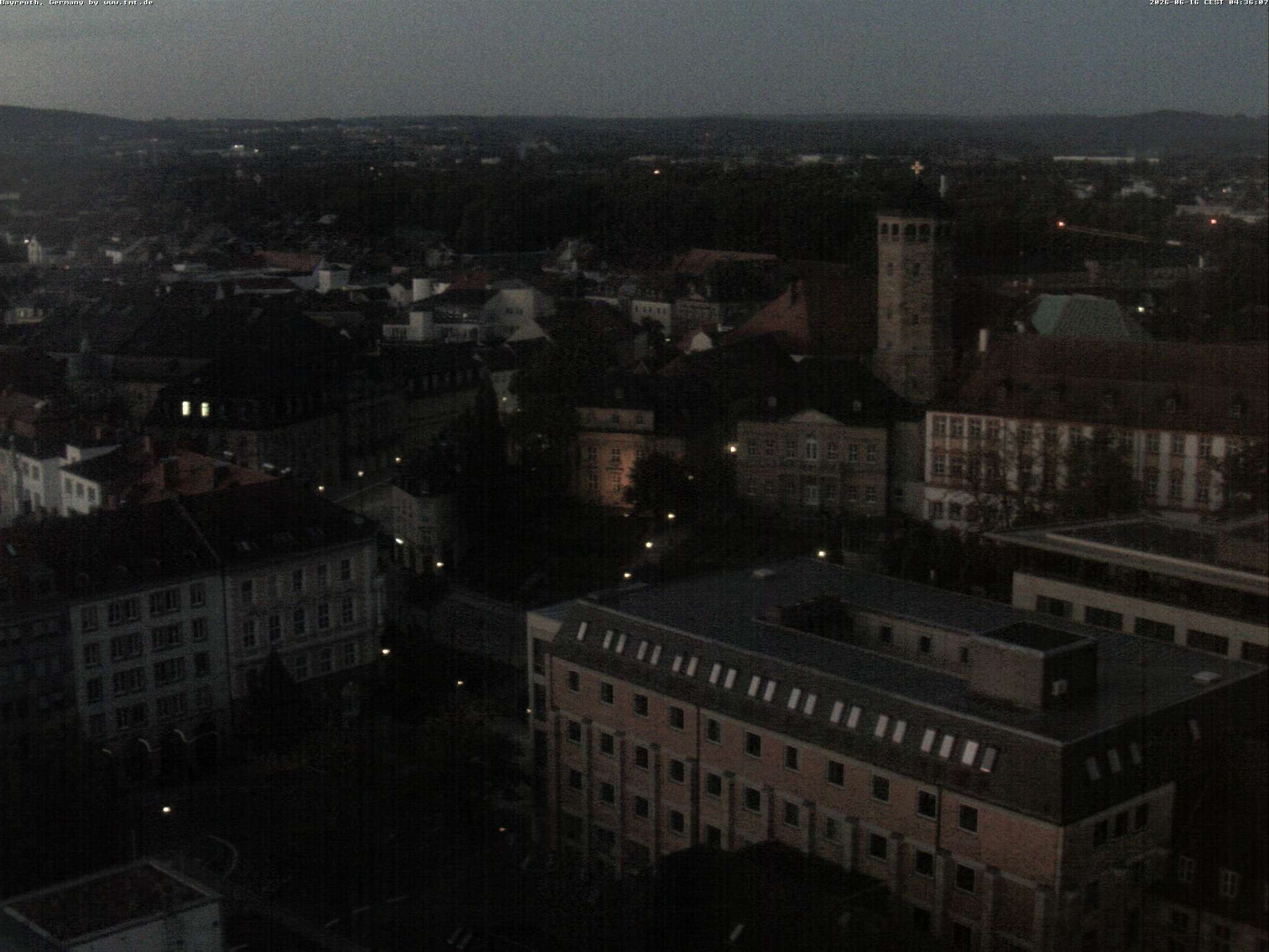 Archiv Foto Webcam Bayreuth: Blick vom Rathaus