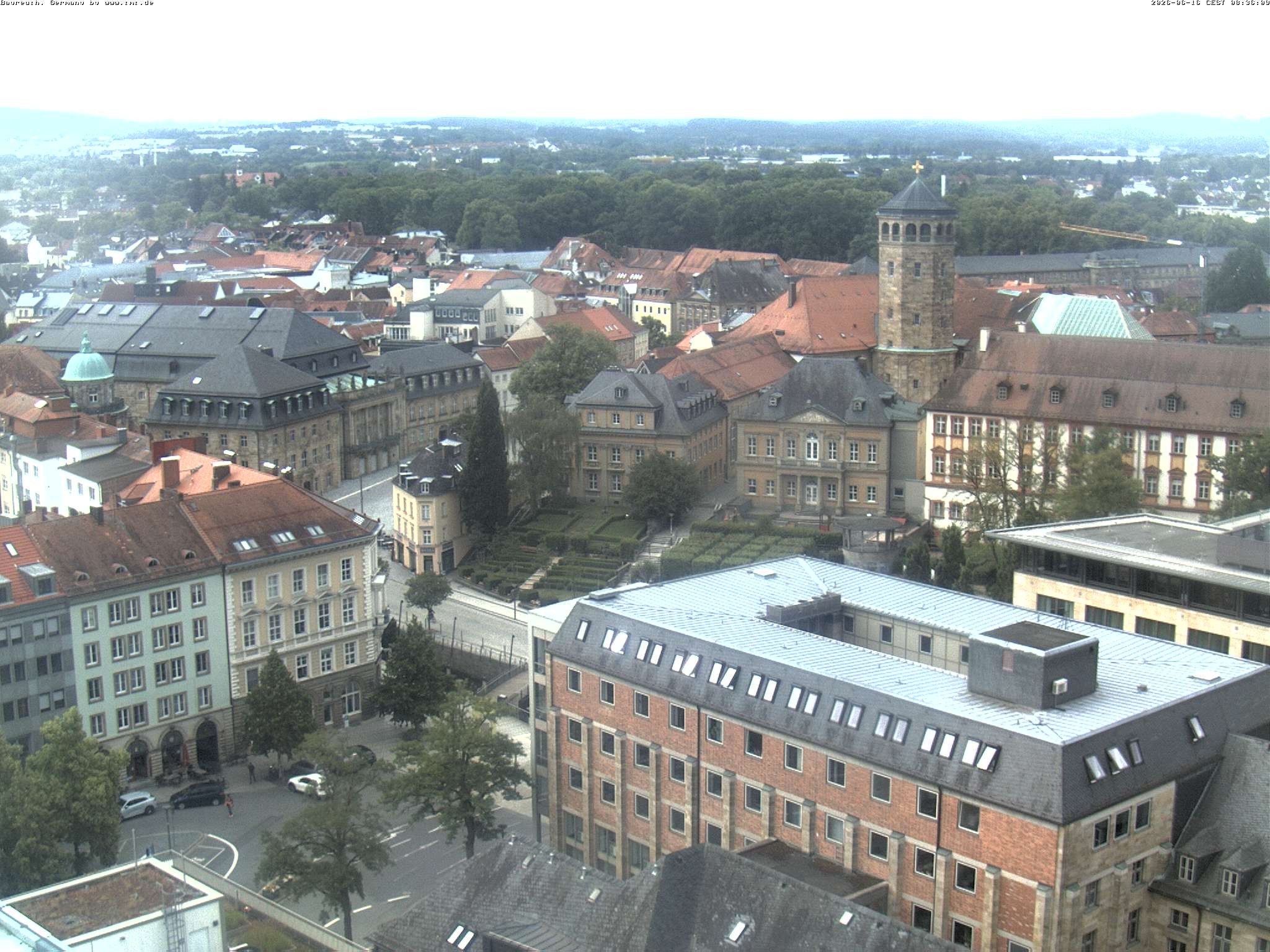 Archiv Foto Webcam Bayreuth: Blick vom Rathaus