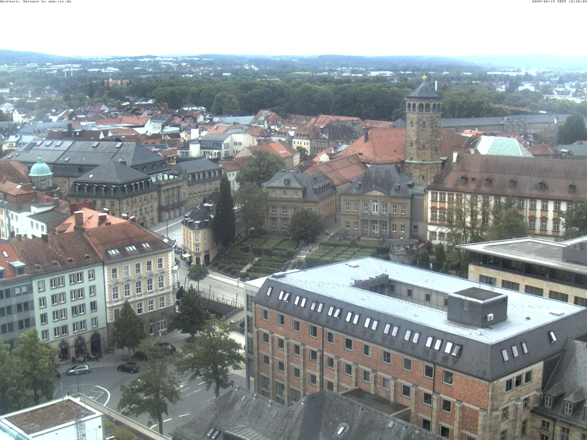 Archived image Webcam Bayreuth City Centre