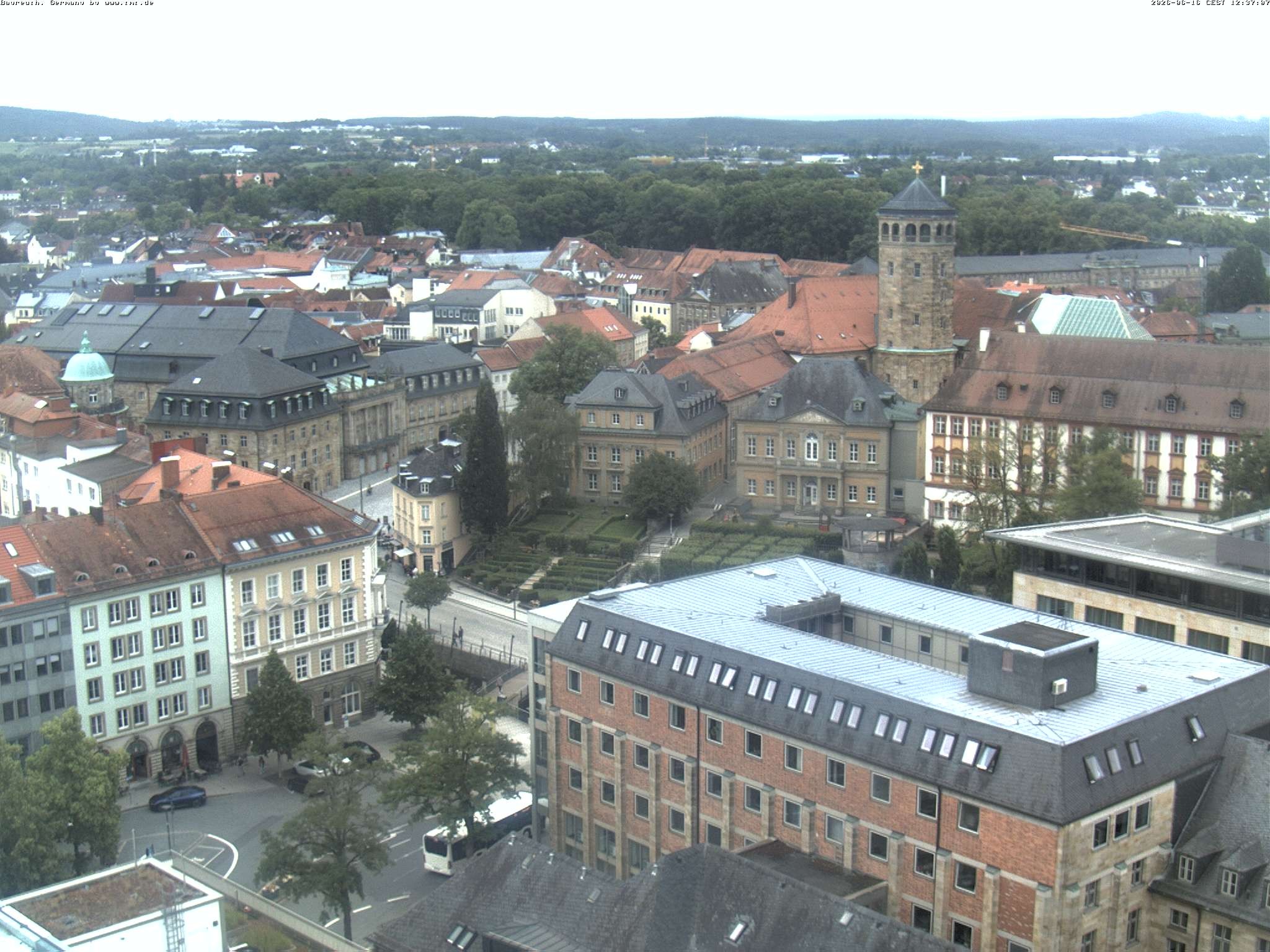 Archived image Webcam Bayreuth City Centre