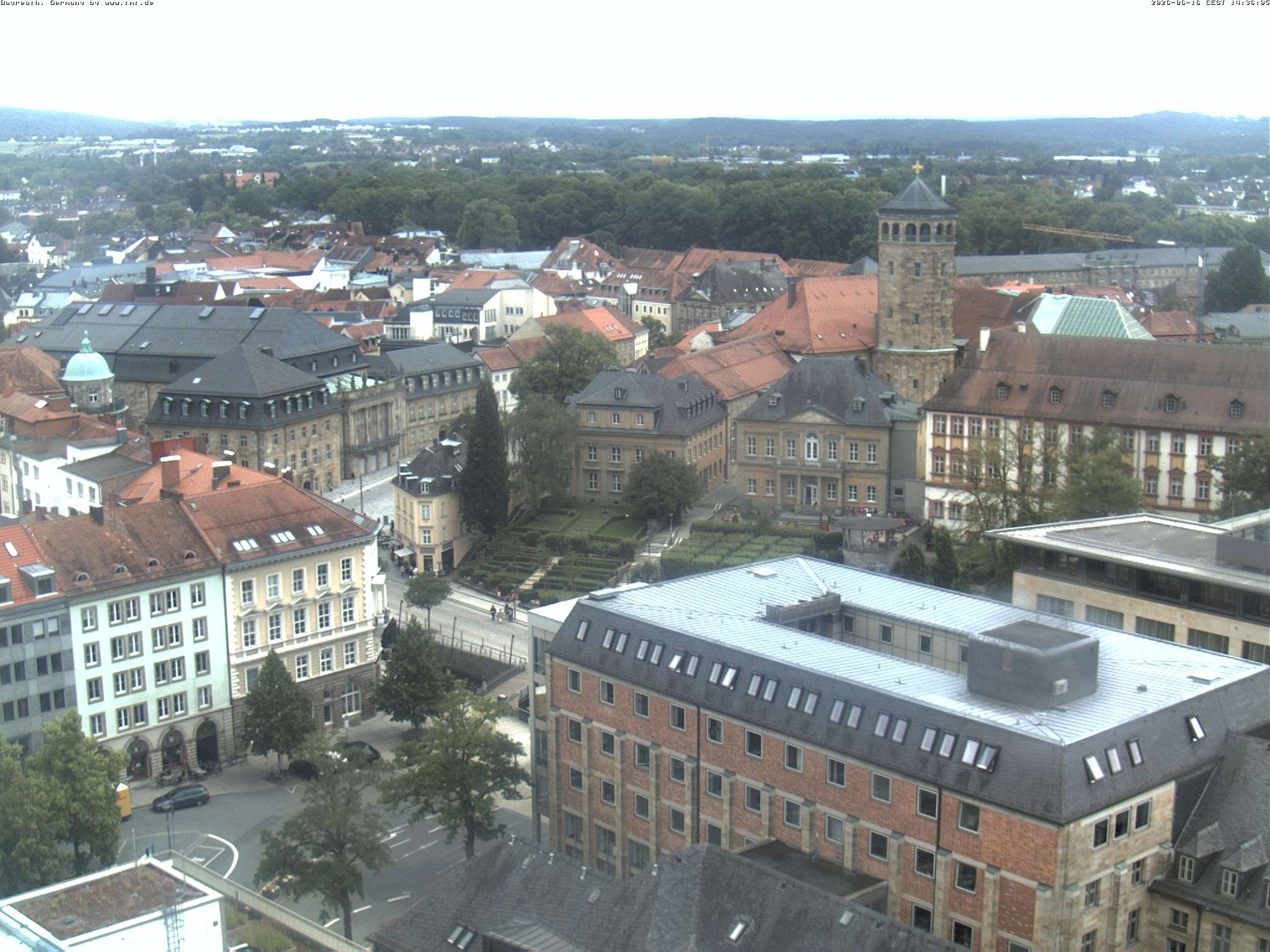 Archived image Webcam Bayreuth City Centre