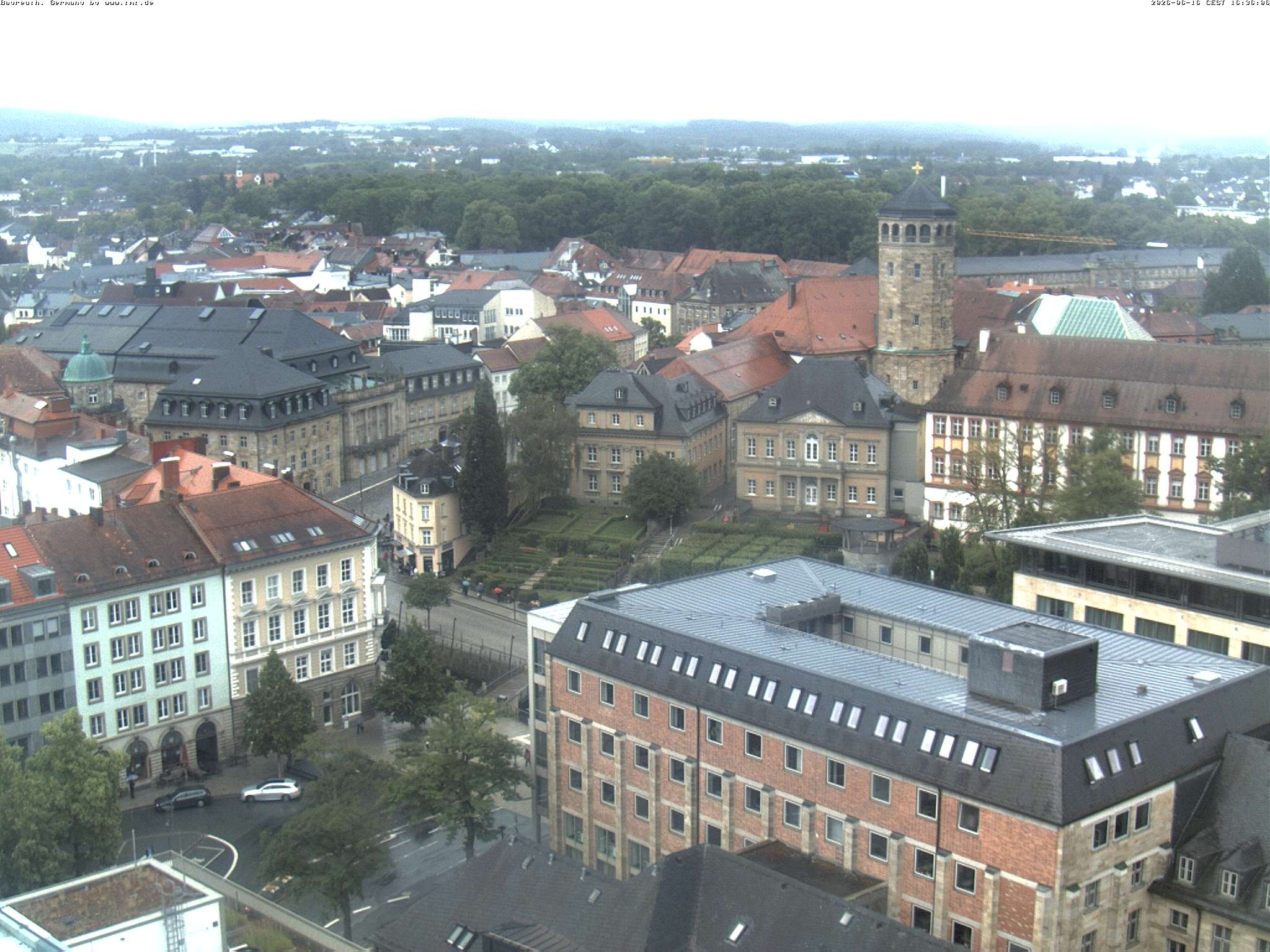 Archived image Webcam Bayreuth City Centre