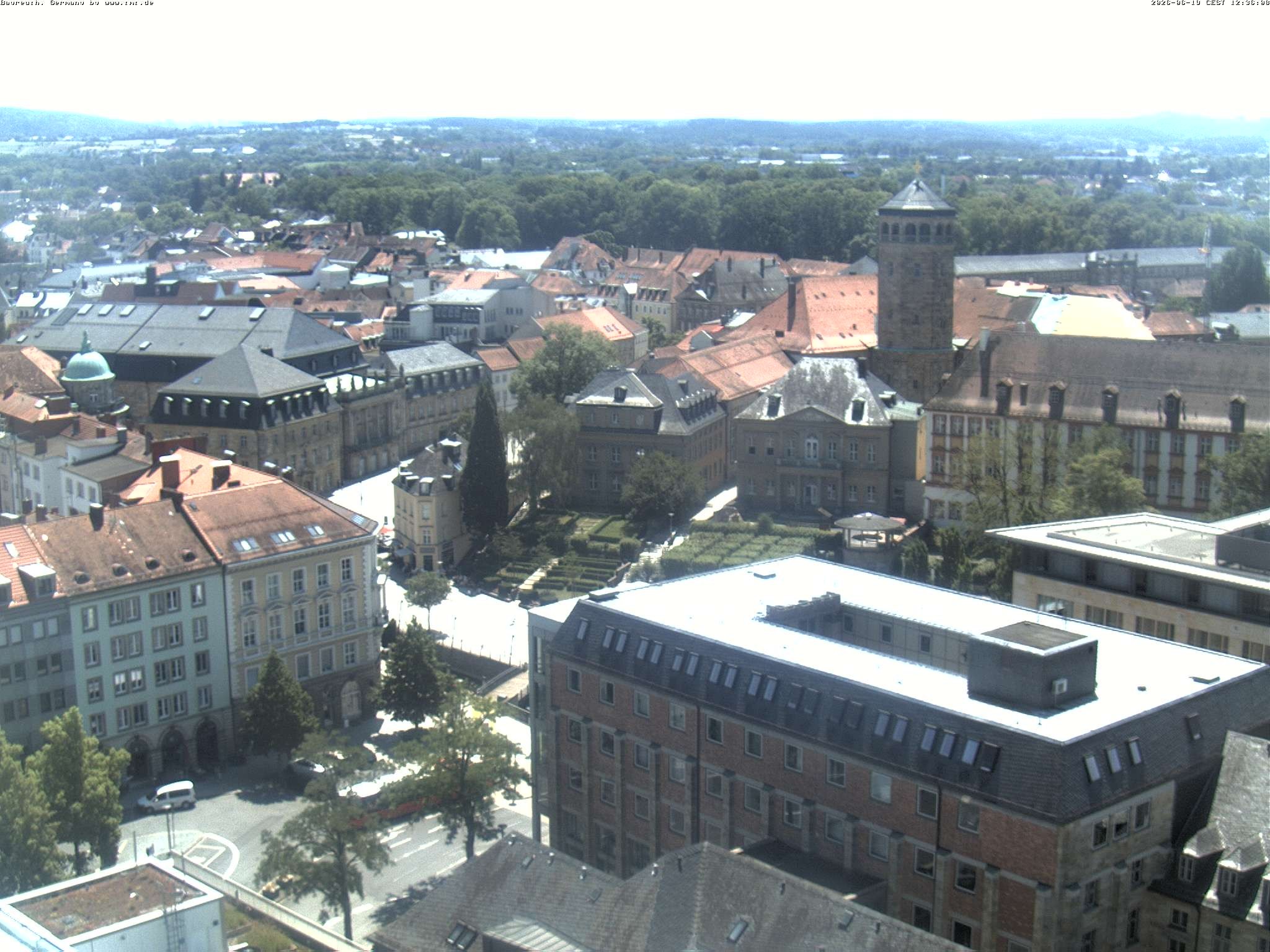 Archived image Webcam Bayreuth City Centre