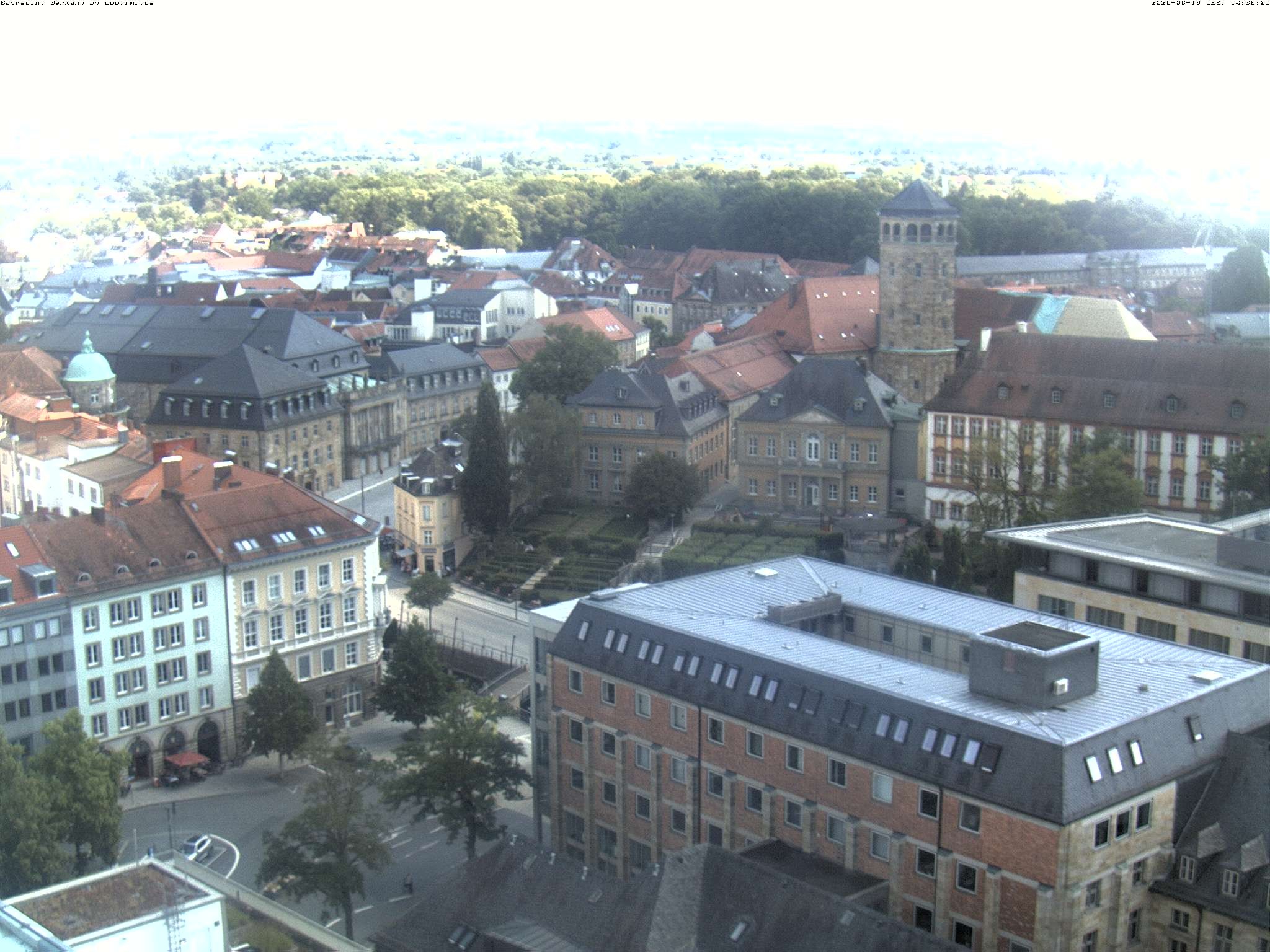 Archived image Webcam Bayreuth City Centre
