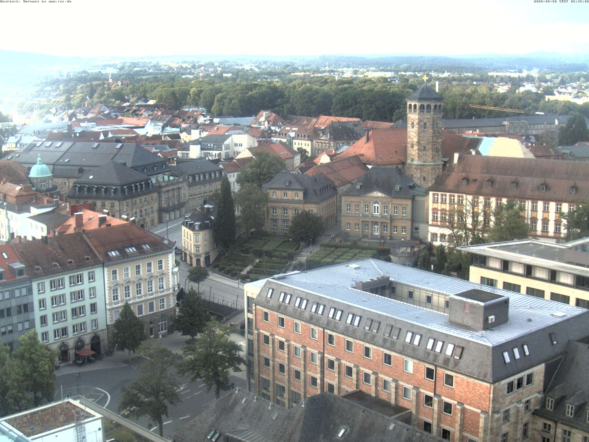 Archived image Webcam Bayreuth City Centre
