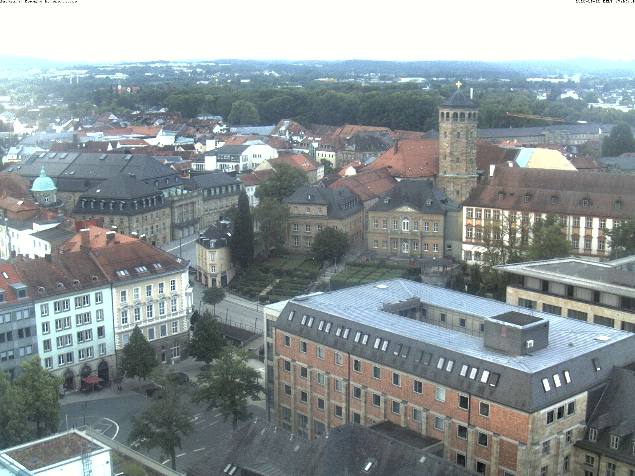 Archived image Webcam Bayreuth City Centre