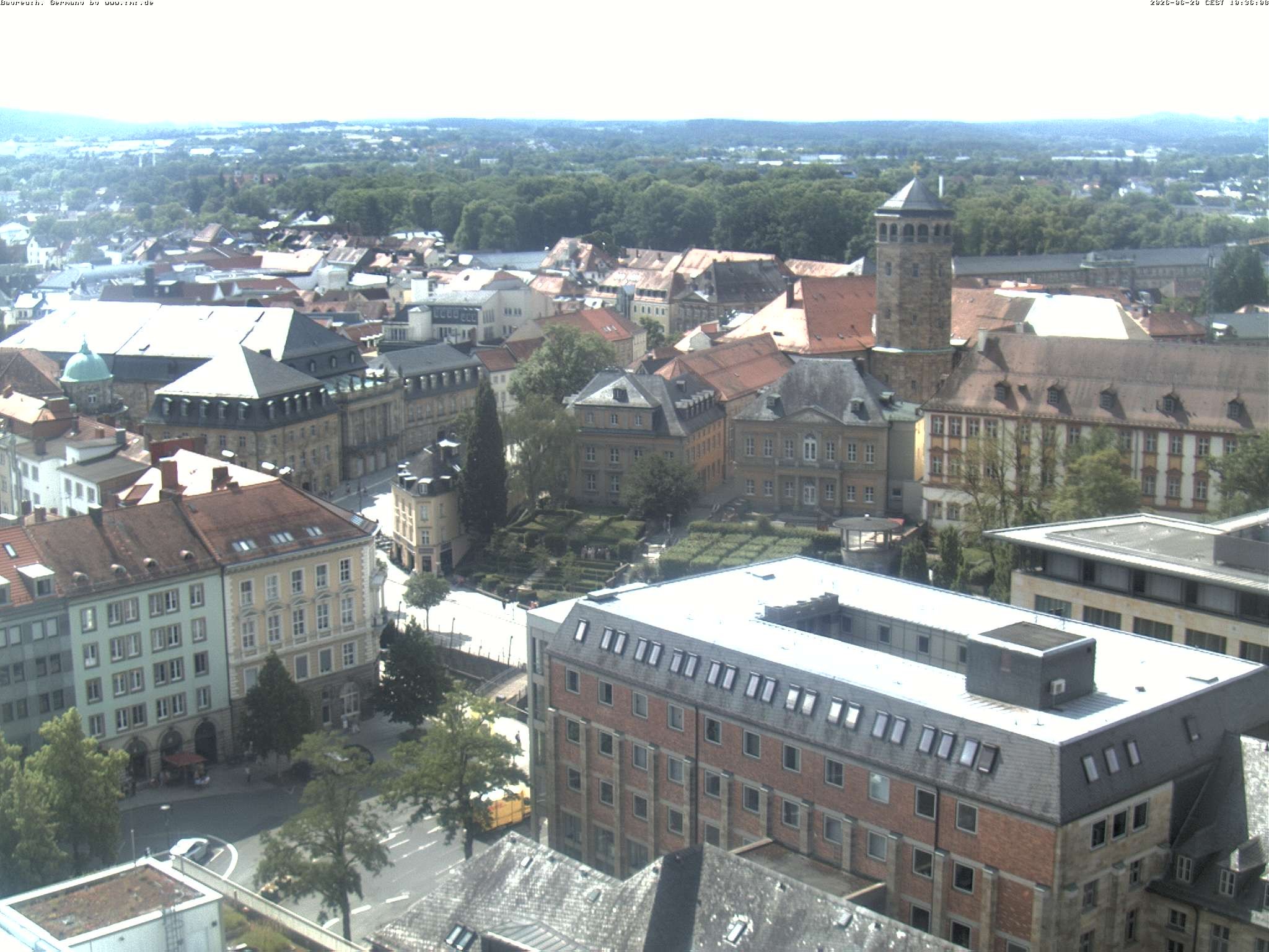 Archived image Webcam Bayreuth City Centre