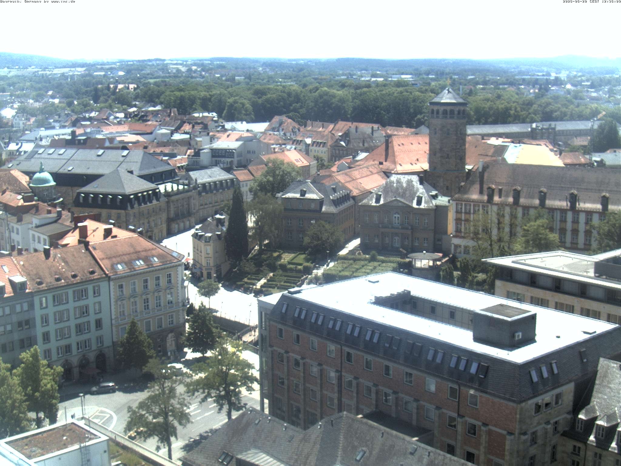 Archived image Webcam Bayreuth City Centre