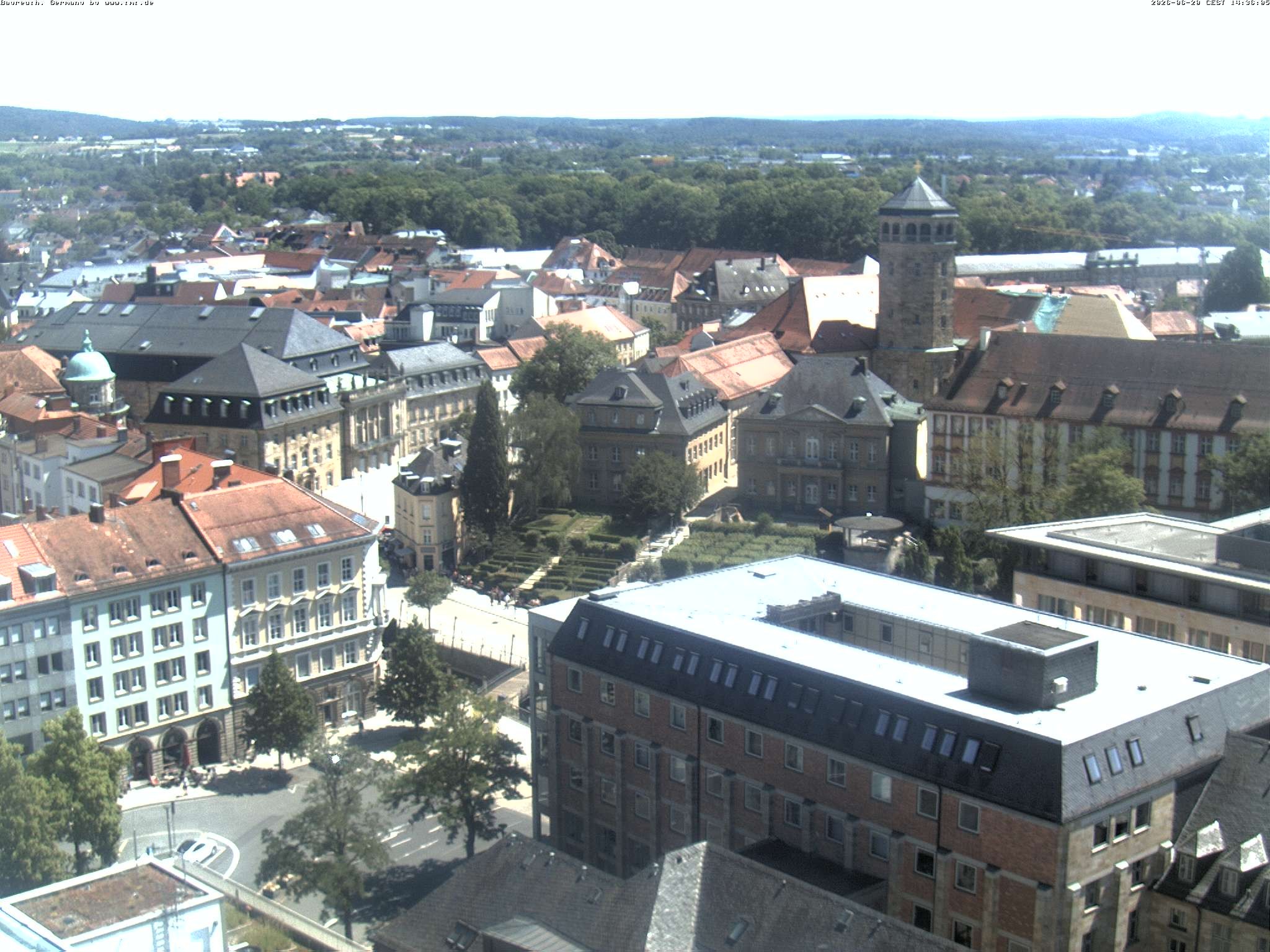 Archived image Webcam Bayreuth City Centre