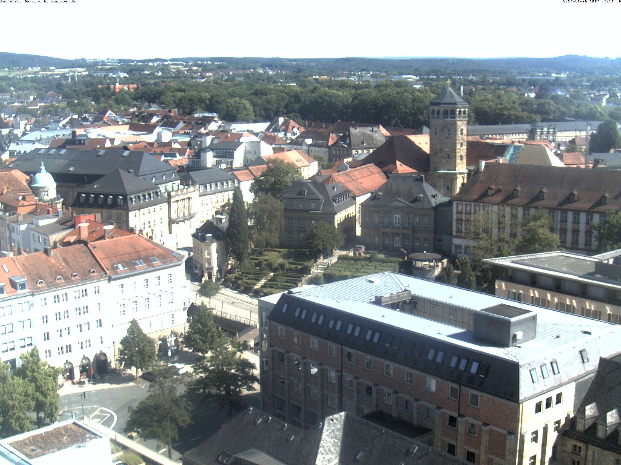 Archived image Webcam Bayreuth City Centre
