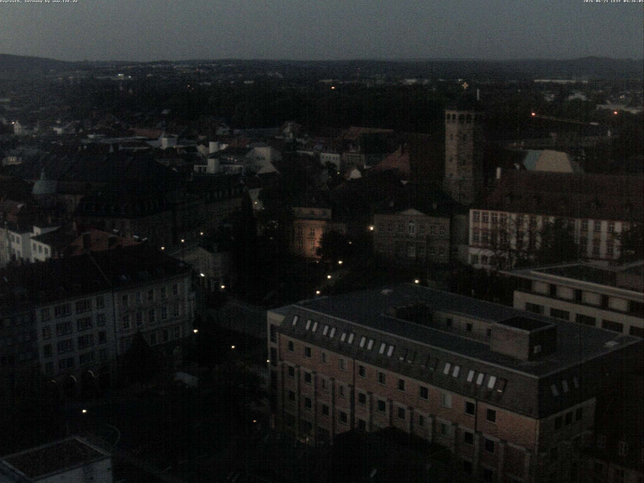 Archiv Foto Webcam Bayreuth: Blick vom Rathaus