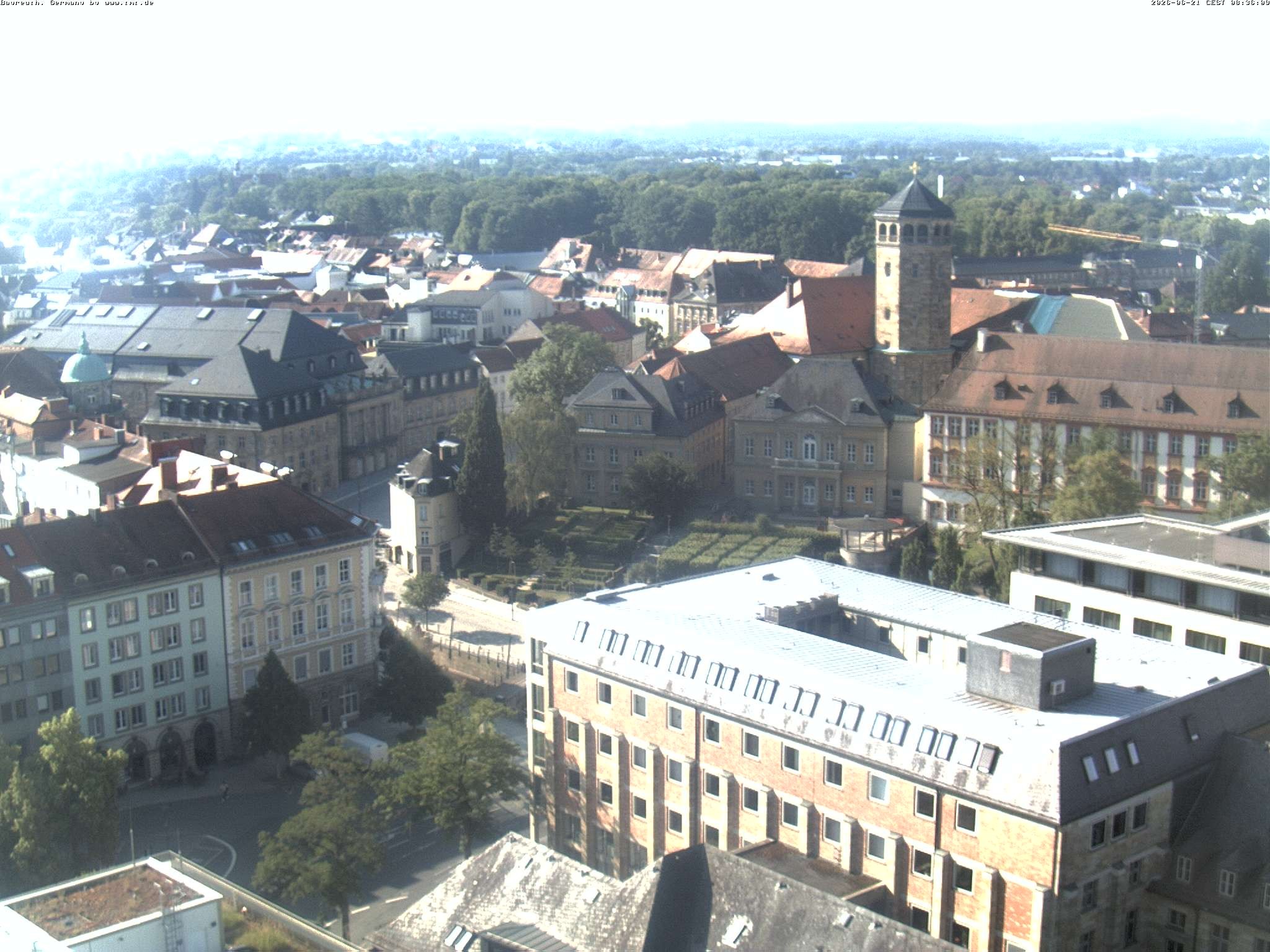 Archived image Webcam Bayreuth City Centre