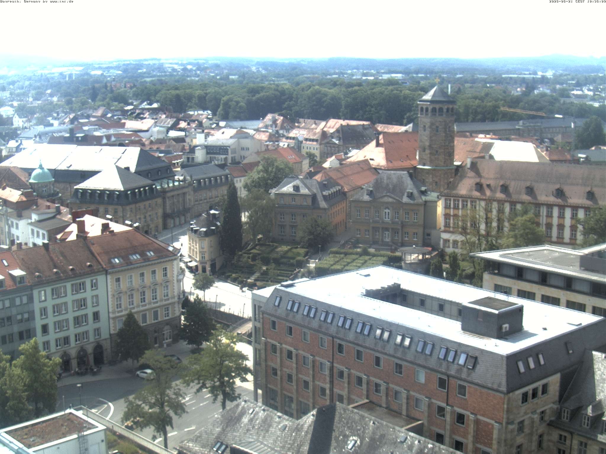 Archived image Webcam Bayreuth City Centre