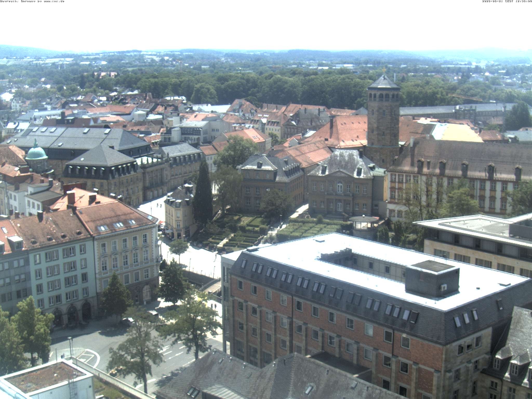 Archived image Webcam Bayreuth City Centre