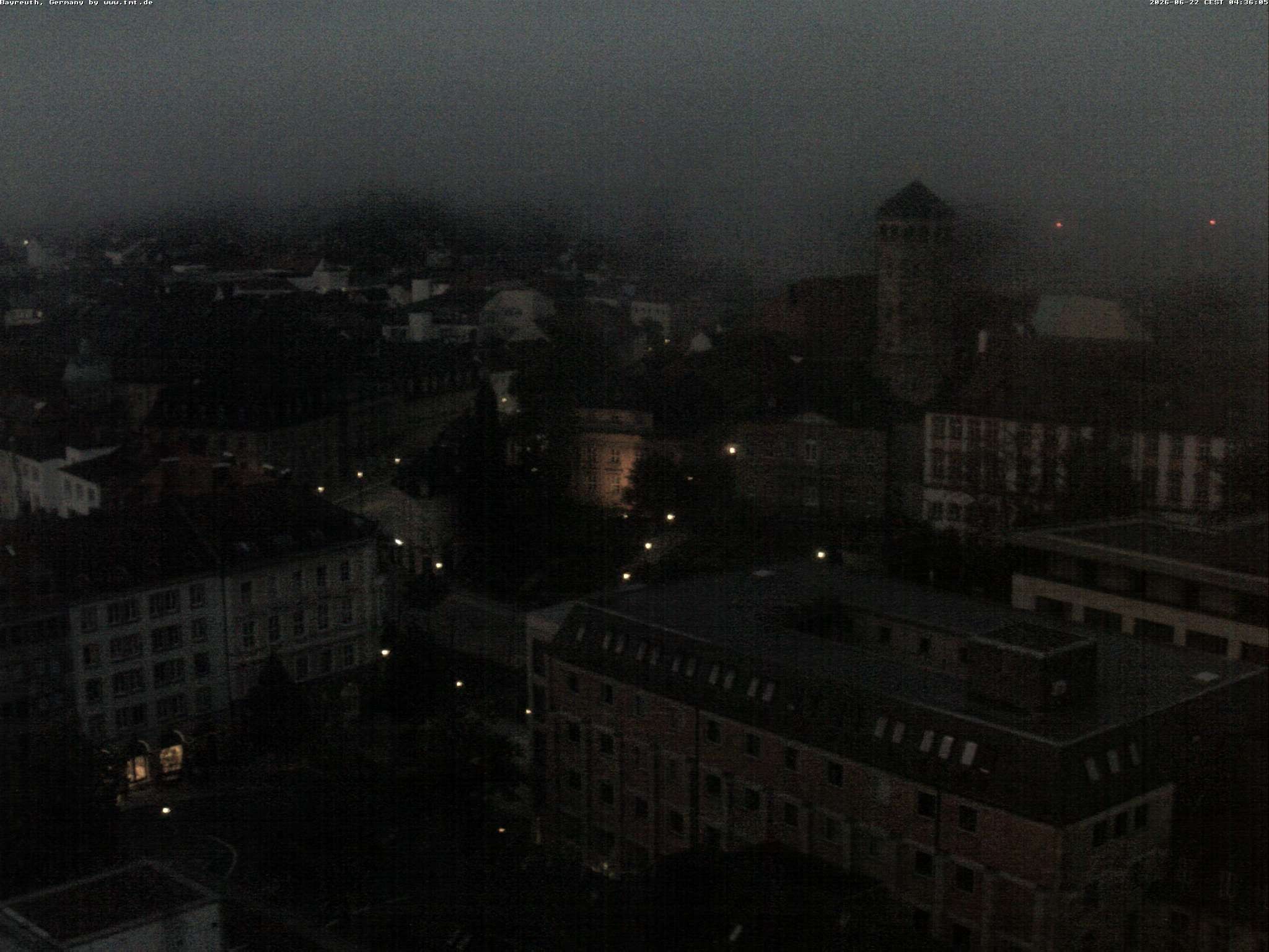 Archiv Foto Webcam Bayreuth: Blick vom Rathaus