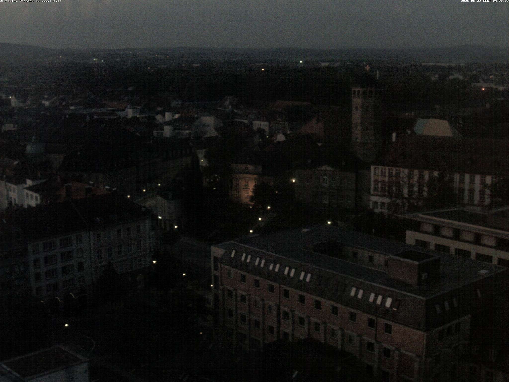 Archiv Foto Webcam Bayreuth: Blick vom Rathaus