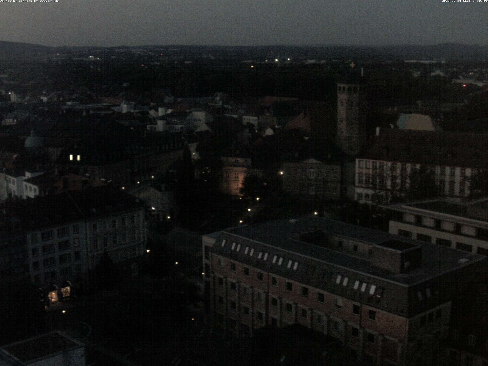 Archiv Foto Webcam Bayreuth: Blick vom Rathaus