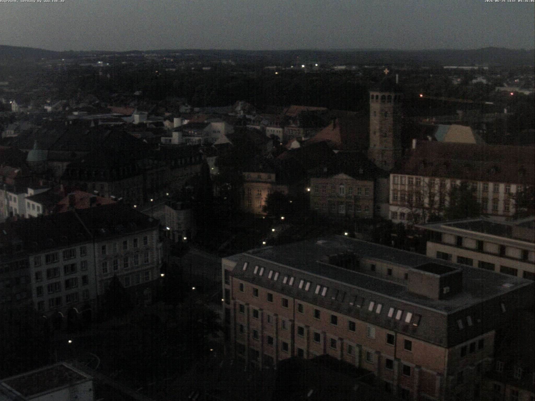 Archived image Webcam Bayreuth City Centre