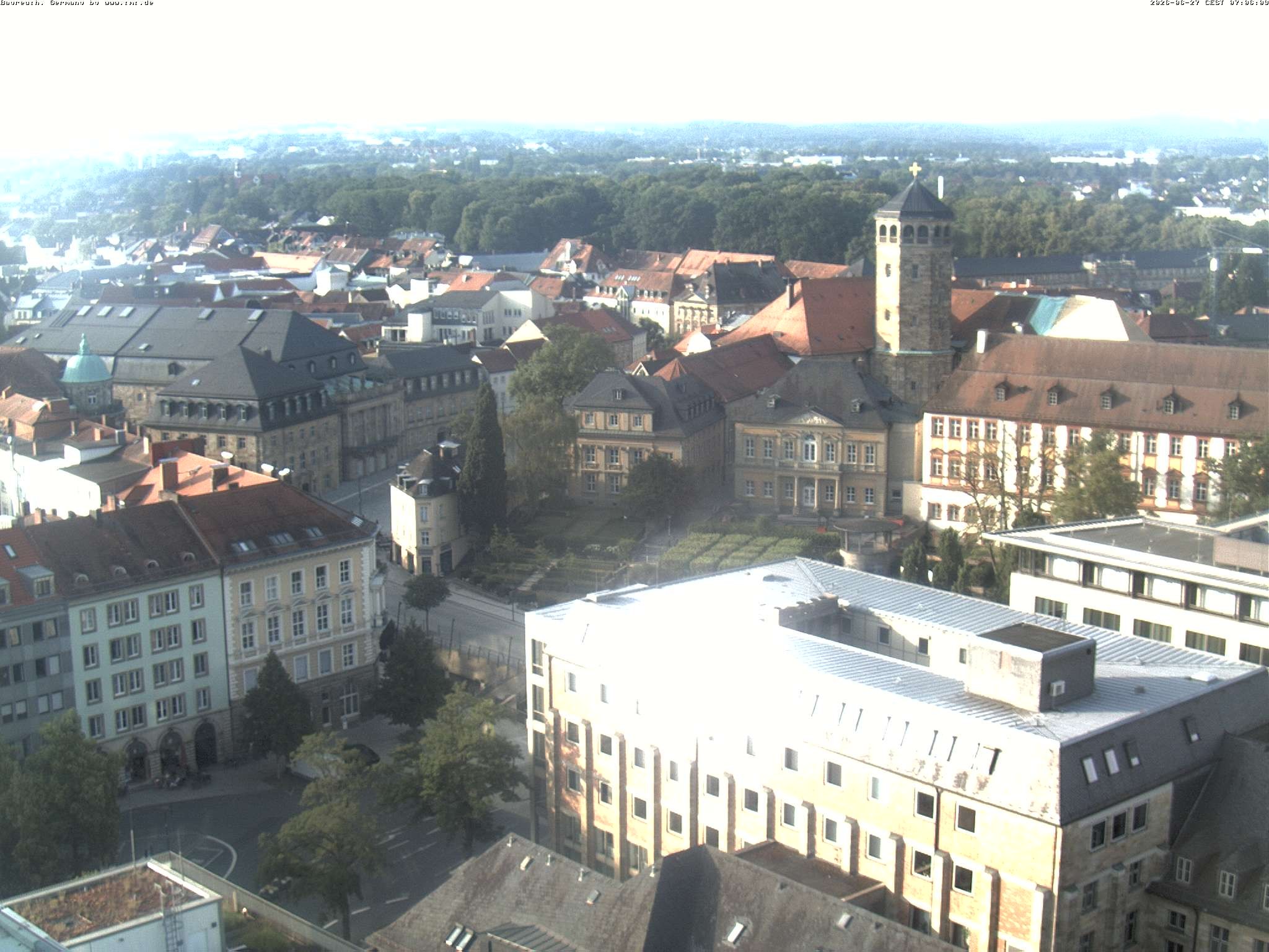 Archived image Webcam Bayreuth City Centre