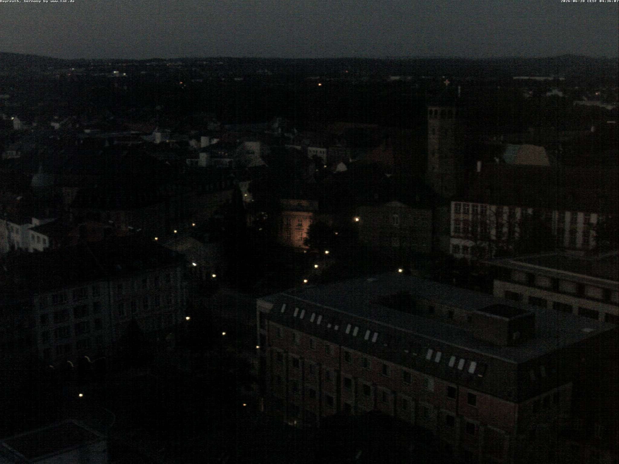 Archiv Foto Webcam Bayreuth: Blick vom Rathaus
